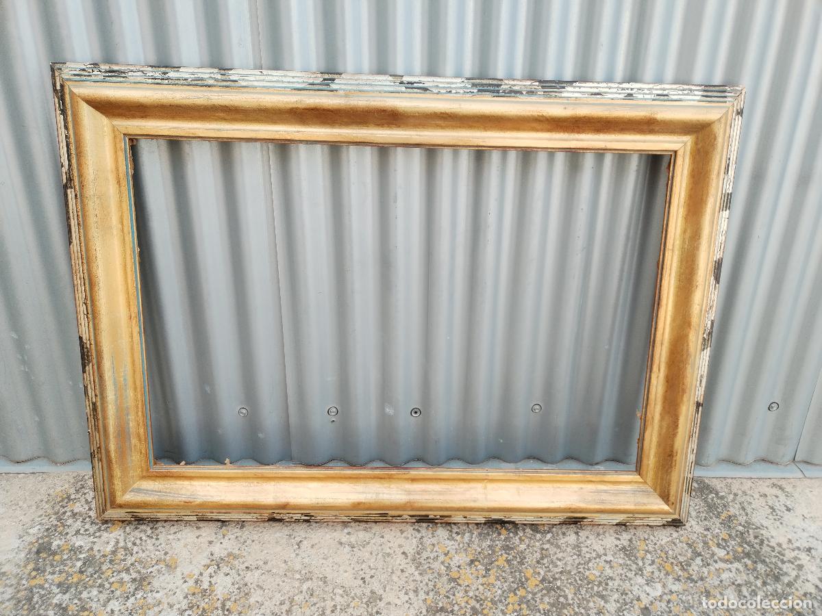 Antig&uuml;edades: marco vintage madera dorada - Foto 5