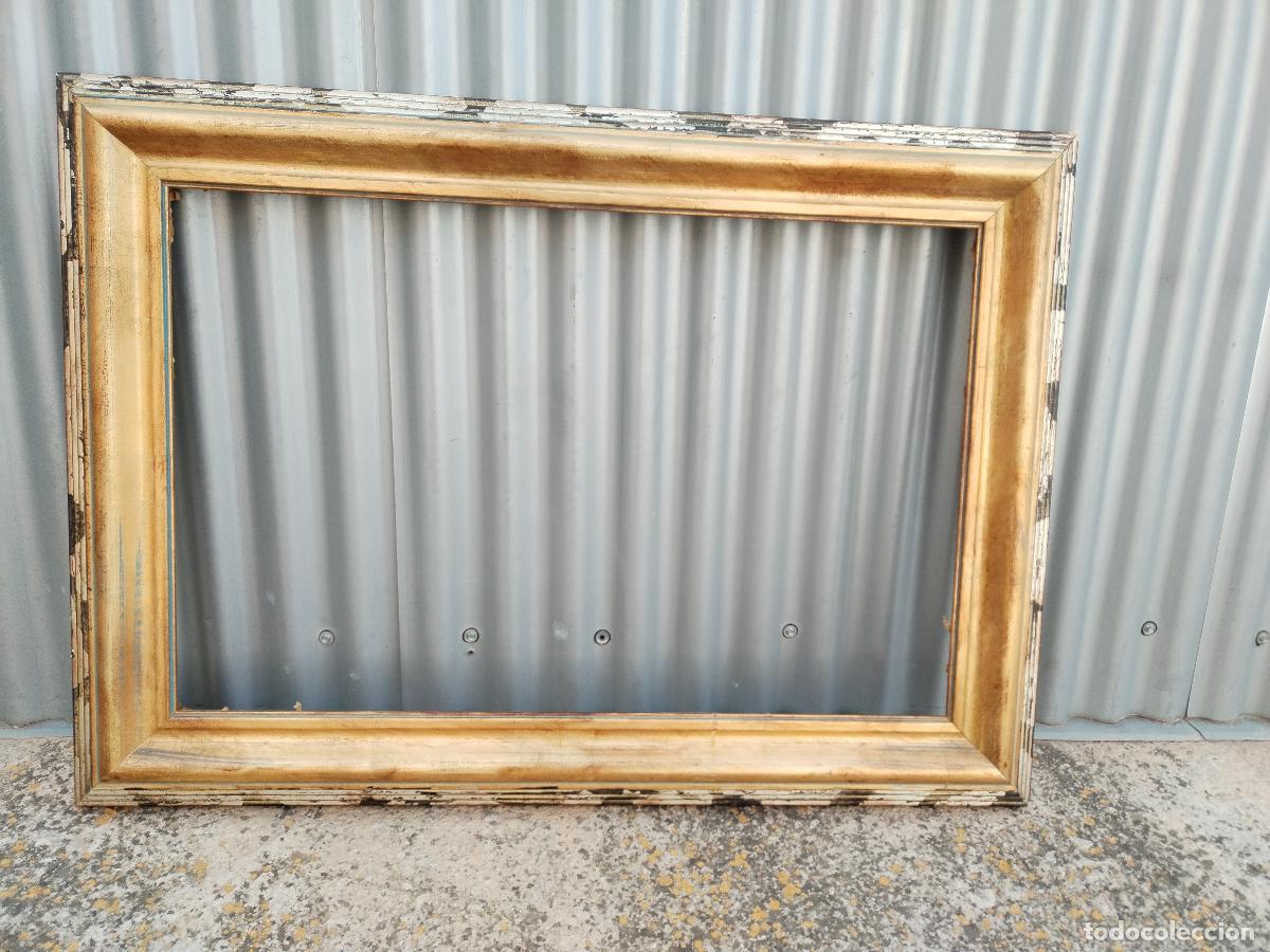 Antig&uuml;edades: marco vintage madera dorada - Foto 6