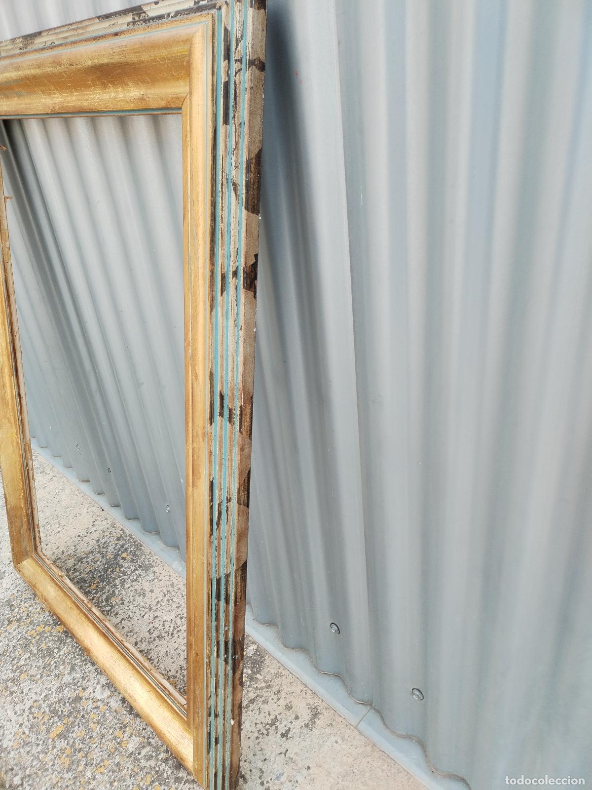 Antig&uuml;edades: marco vintage madera dorada - Foto 8