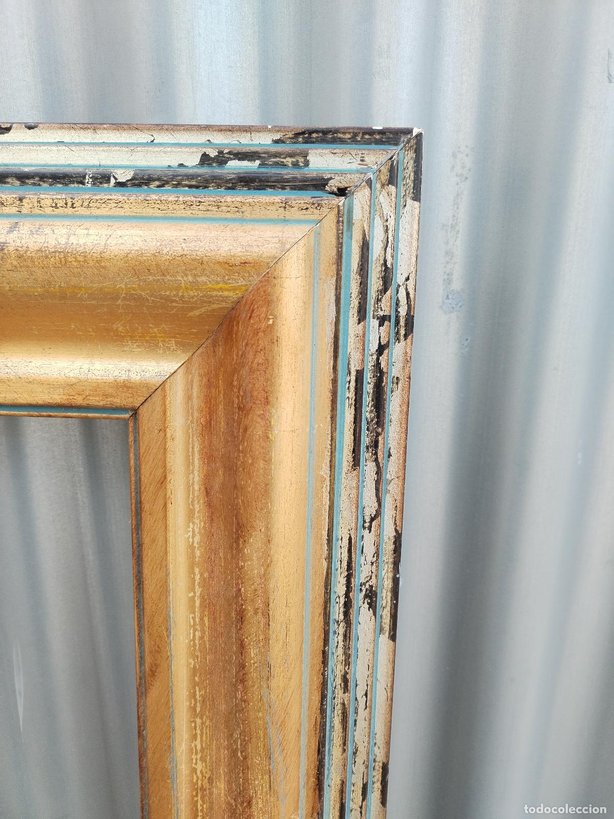 Antig&uuml;edades: marco vintage madera dorada - Foto 1