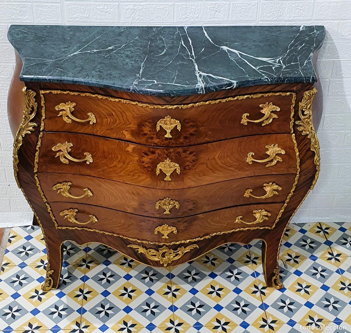 Antig&uuml;edades: C&oacute;moda cajonera estilo Luis XV - Foto 3