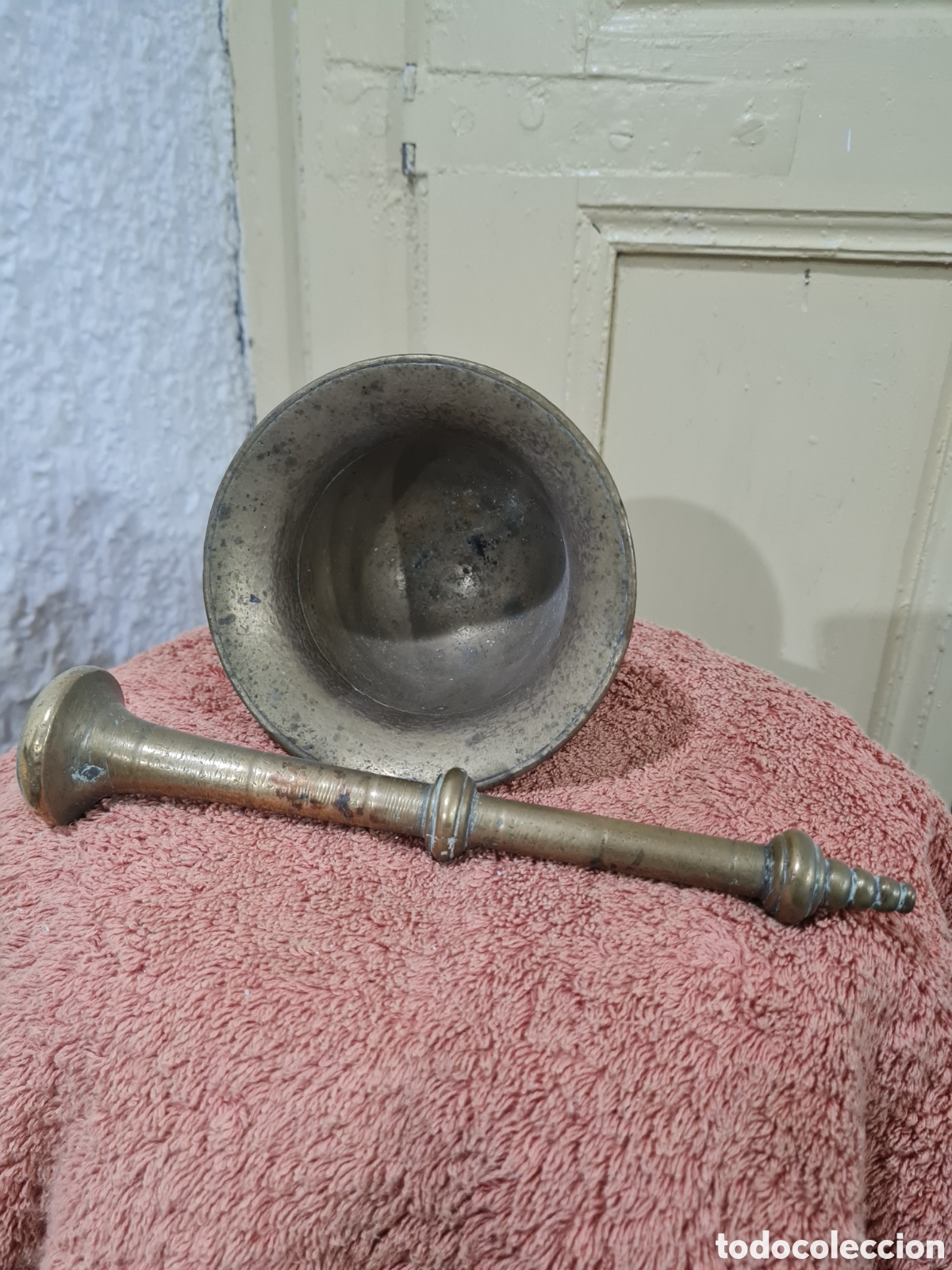 Antig&uuml;edades: Antiguo mortero de bronce - Foto 2