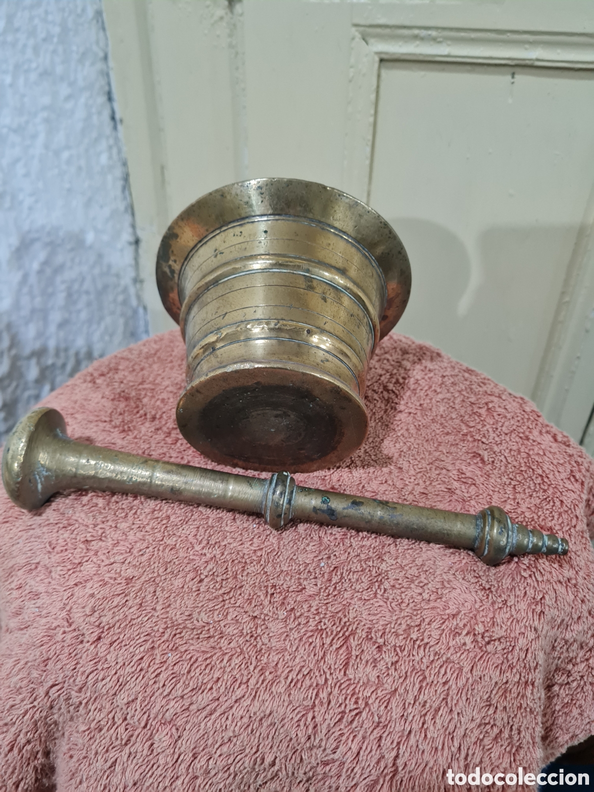Antig&uuml;edades: Antiguo mortero de bronce - Foto 3