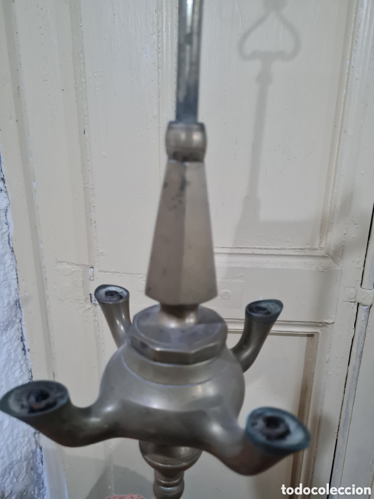 Antig&uuml;edades: Antiguo candil de bronce - Foto 5