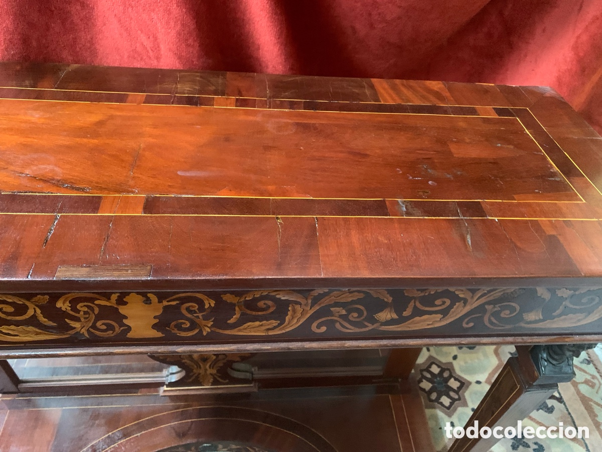 Antig&uuml;edades: Antigua Consola tipo Imperio mesa - Foto 5