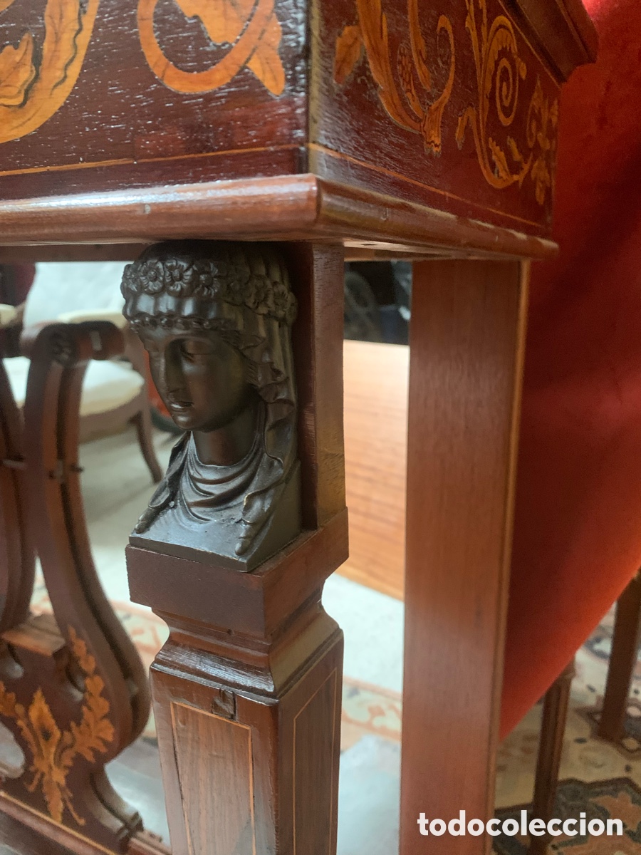 Antig&uuml;edades: Antigua Consola tipo Imperio mesa - Foto 8