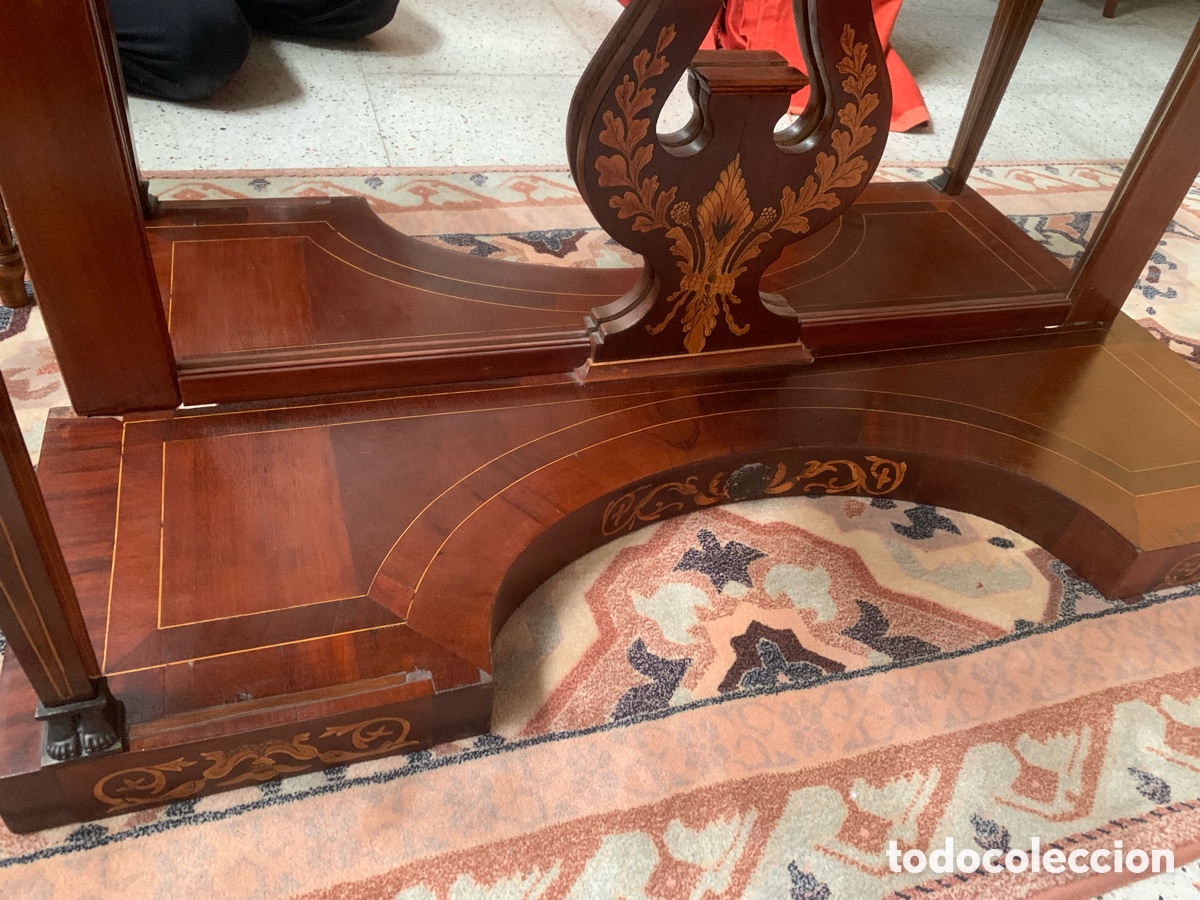 Antig&uuml;edades: Antigua Consola tipo Imperio mesa - Foto 12