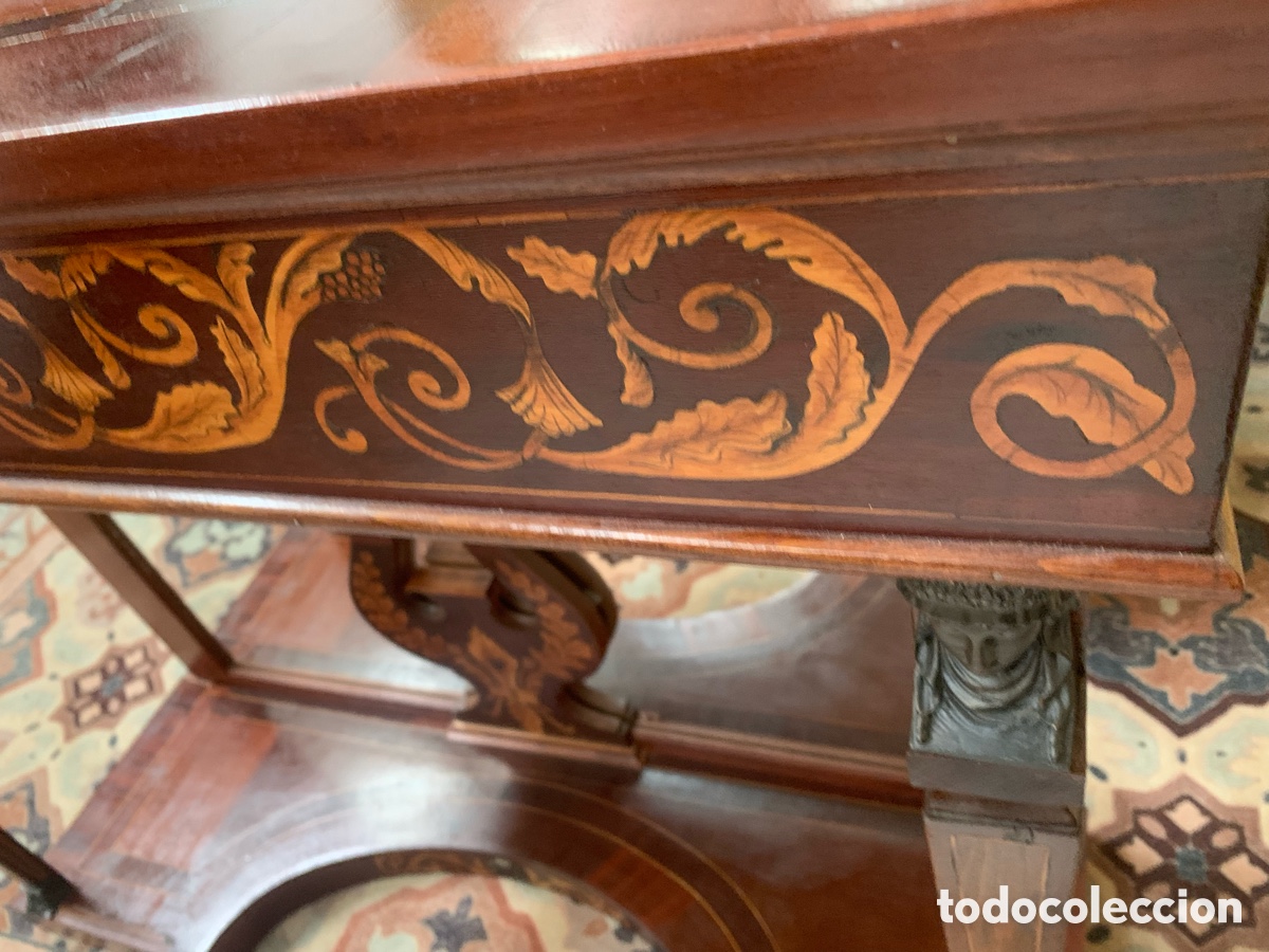 Antig&uuml;edades: Antigua Consola tipo Imperio mesa - Foto 17