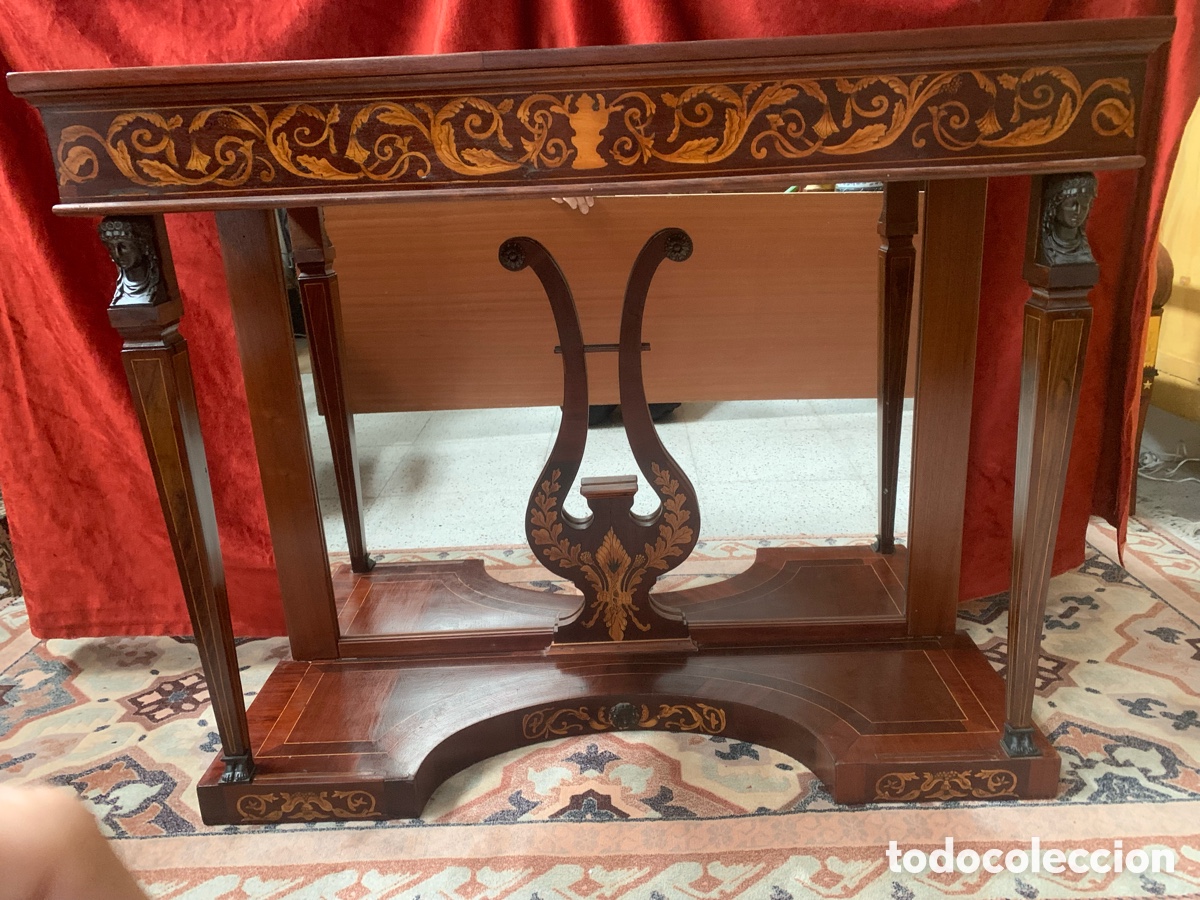 Antig&uuml;edades: Antigua Consola tipo Imperio mesa - Foto 1