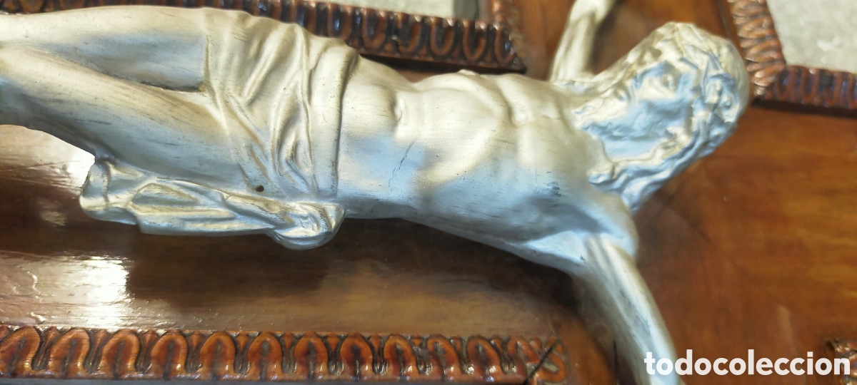 Antig&uuml;edades: Crucifijo madera y metal - Foto 17