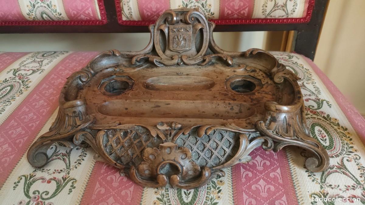 Antig&uuml;edades: TINTERO FRANC&Eacute;S 1840. MAQUET A PARIS - Foto 1