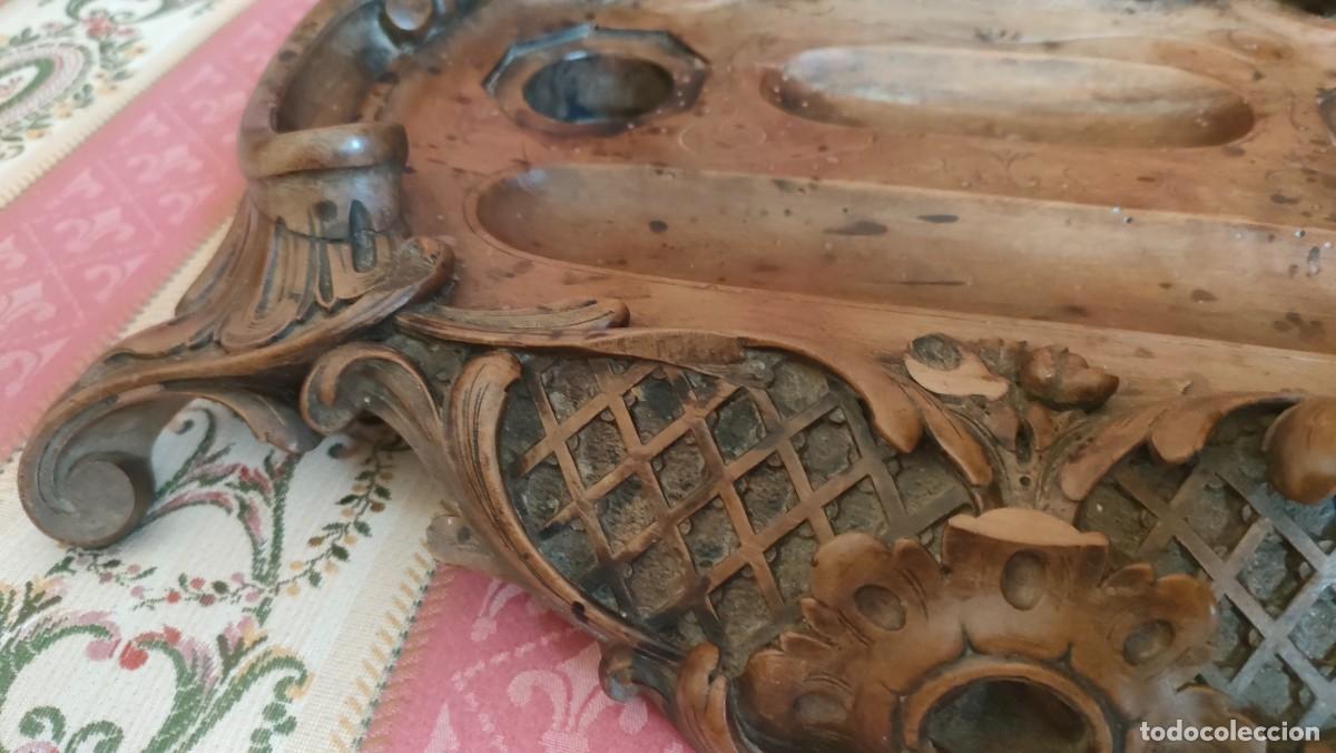 Antig&uuml;edades: TINTERO FRANC&Eacute;S 1840. MAQUET A PARIS - Foto 5