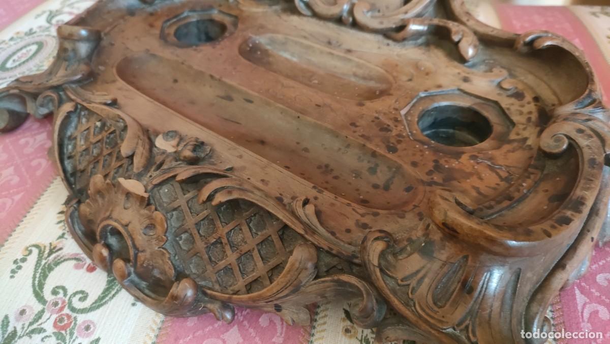 Antig&uuml;edades: TINTERO FRANC&Eacute;S 1840. MAQUET A PARIS - Foto 7