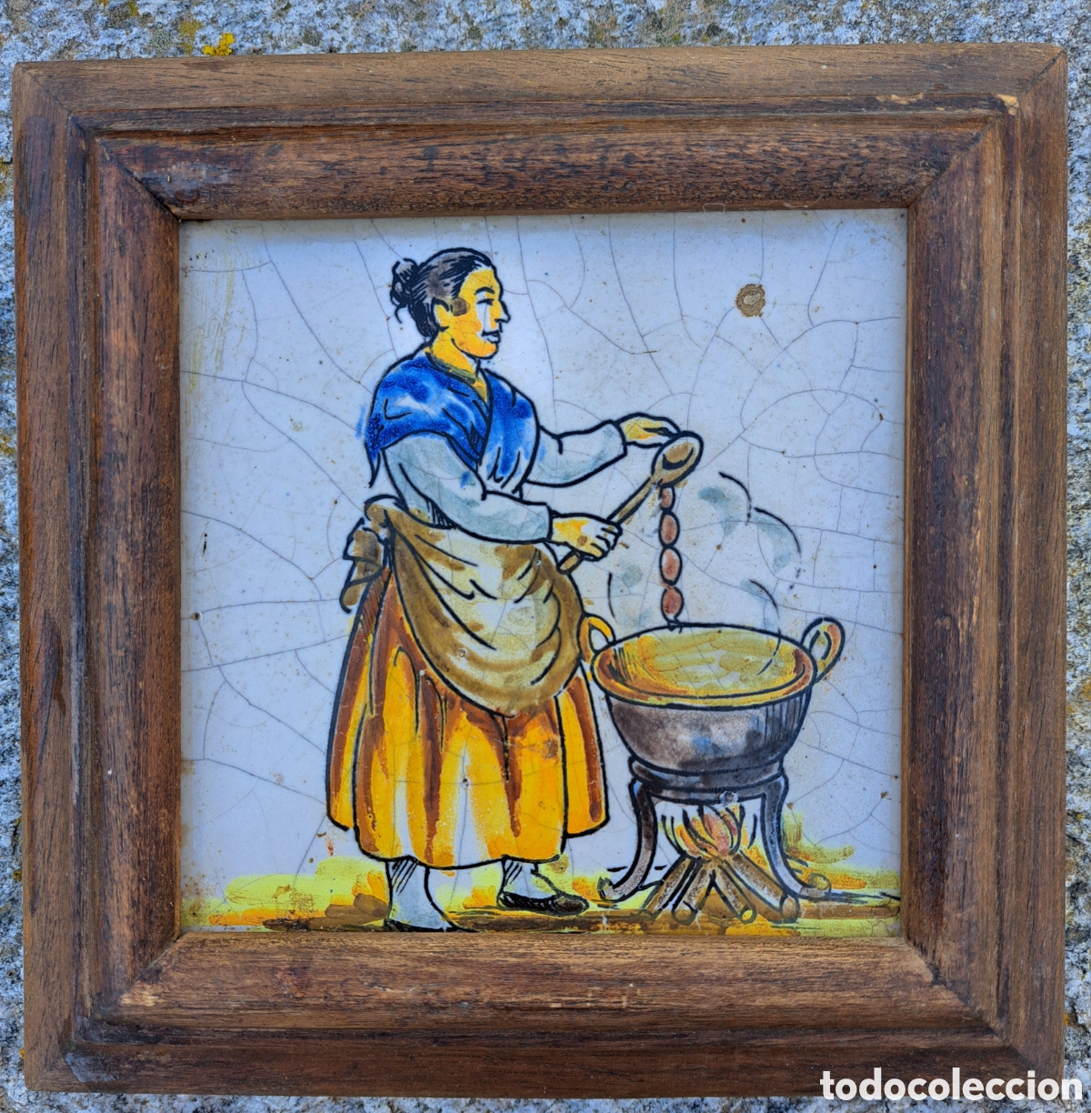 Antig&uuml;edades: AZULEJO OFICIOS - COCINERA. - Foto 1