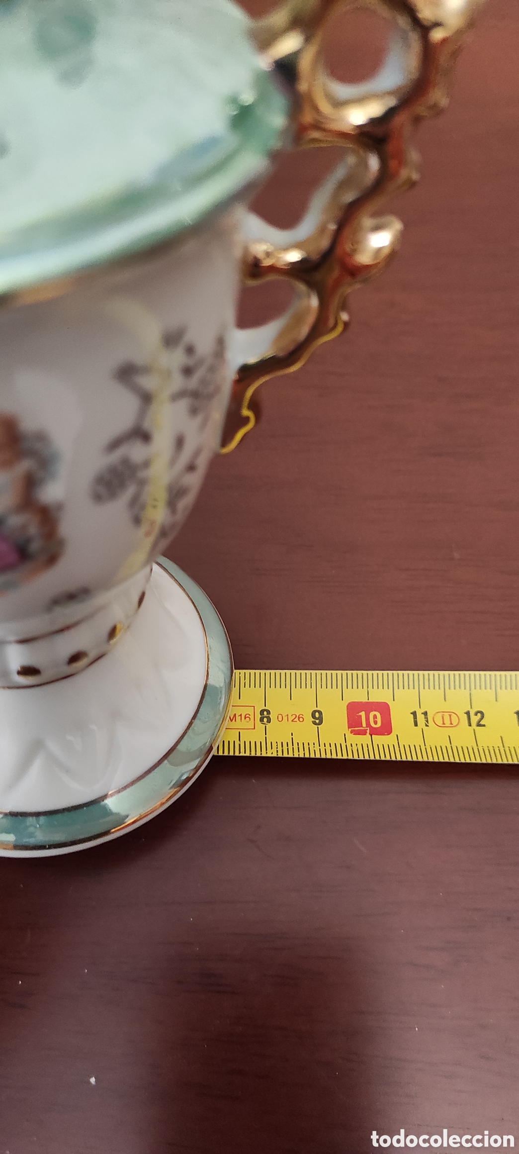 Antig&uuml;edades: Lote de dos quinqu&eacute;s de porcelana - Foto 4
