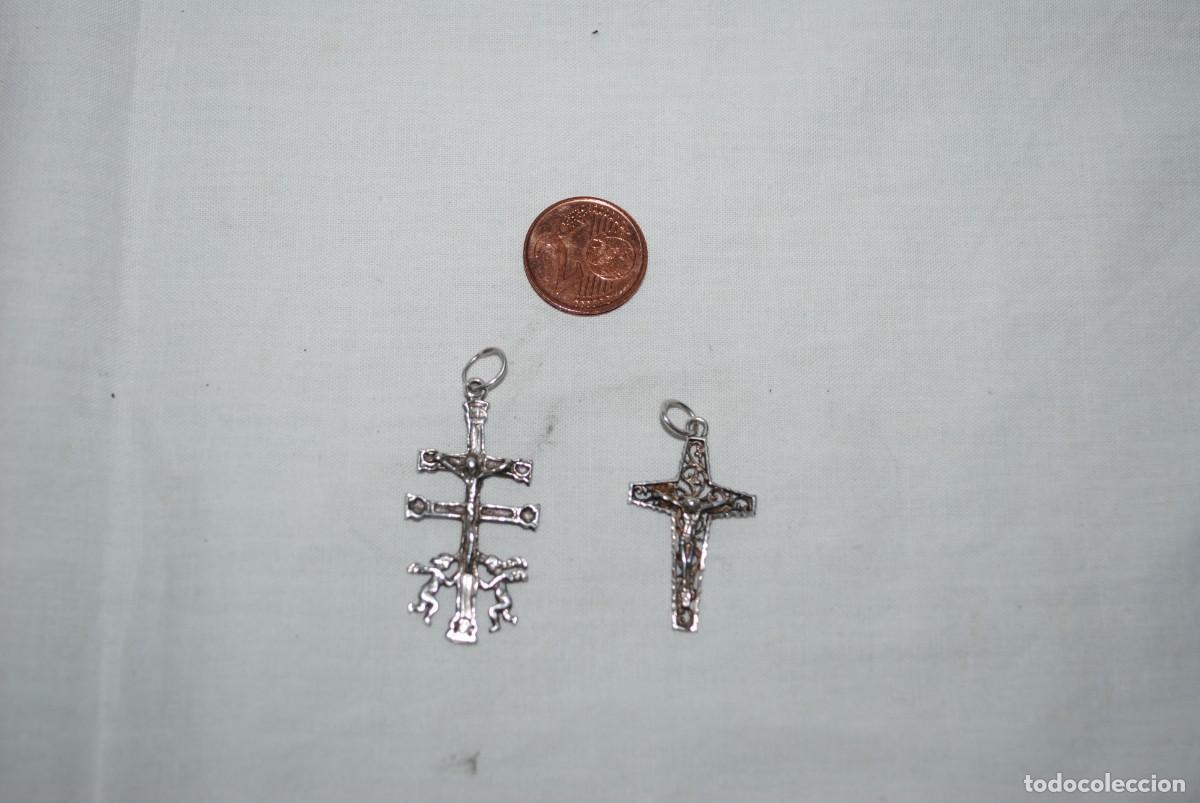 Antig&uuml;edades: CRUCES DE PLATA , LOTE DE DOS . - Foto 2