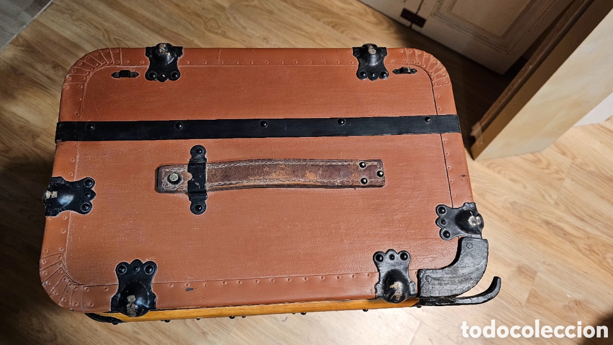 Antig&uuml;edades: Baul antiguo de madera y hierro - Foto 5