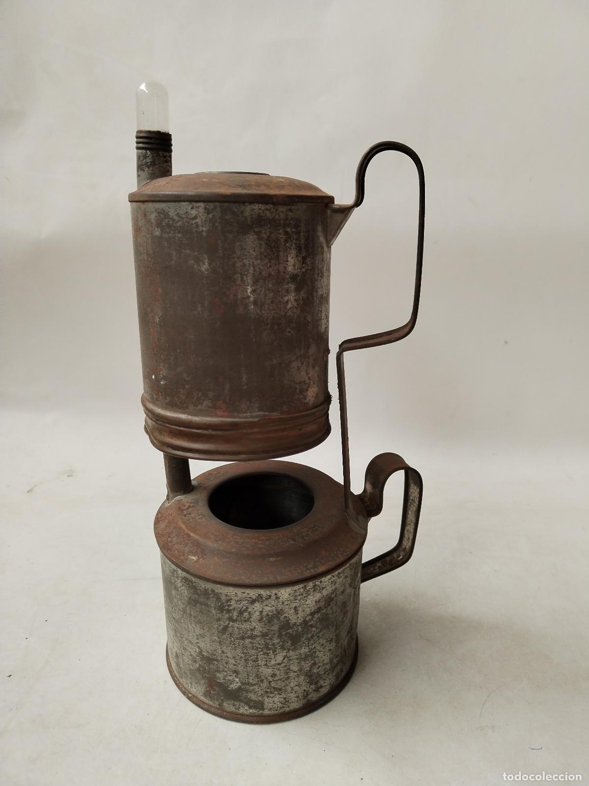 Antig&uuml;edades: cafetera de hojalata (la primera cafetera de la historia) - Foto 7