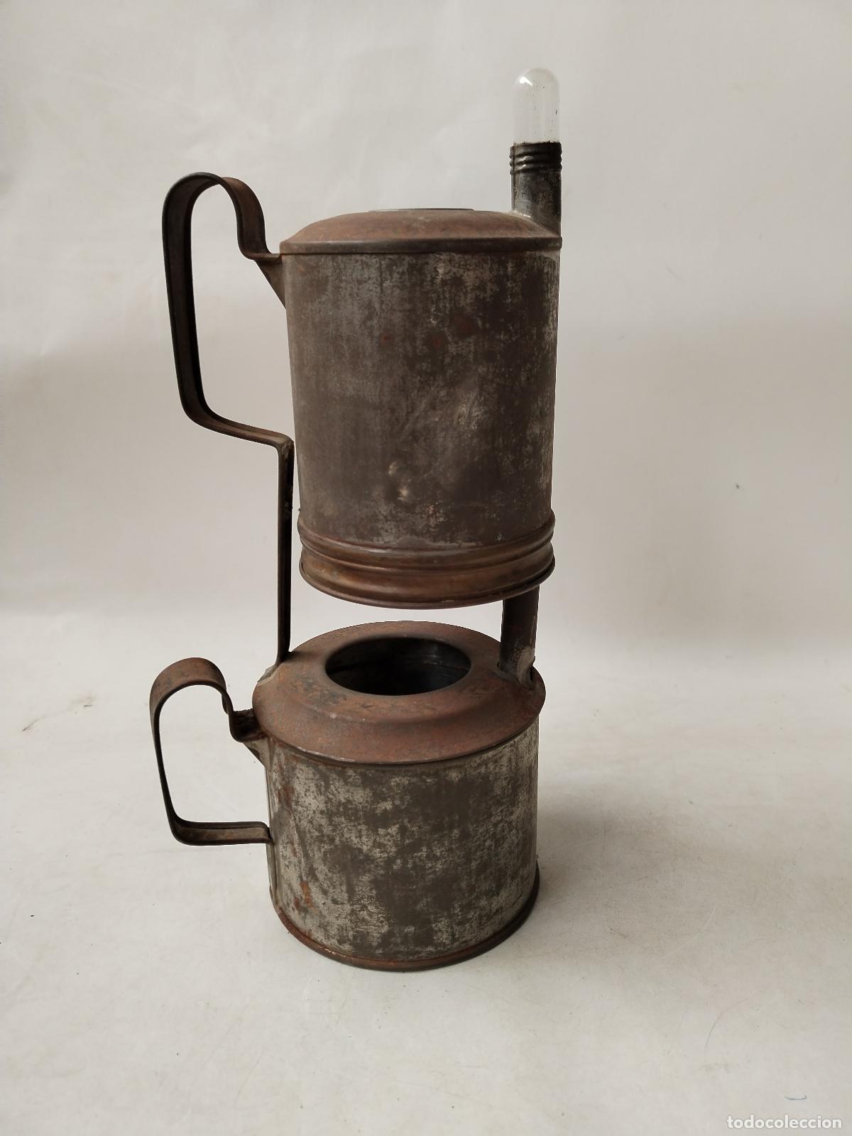 Antig&uuml;edades: cafetera de hojalata (la primera cafetera de la historia) - Foto 1