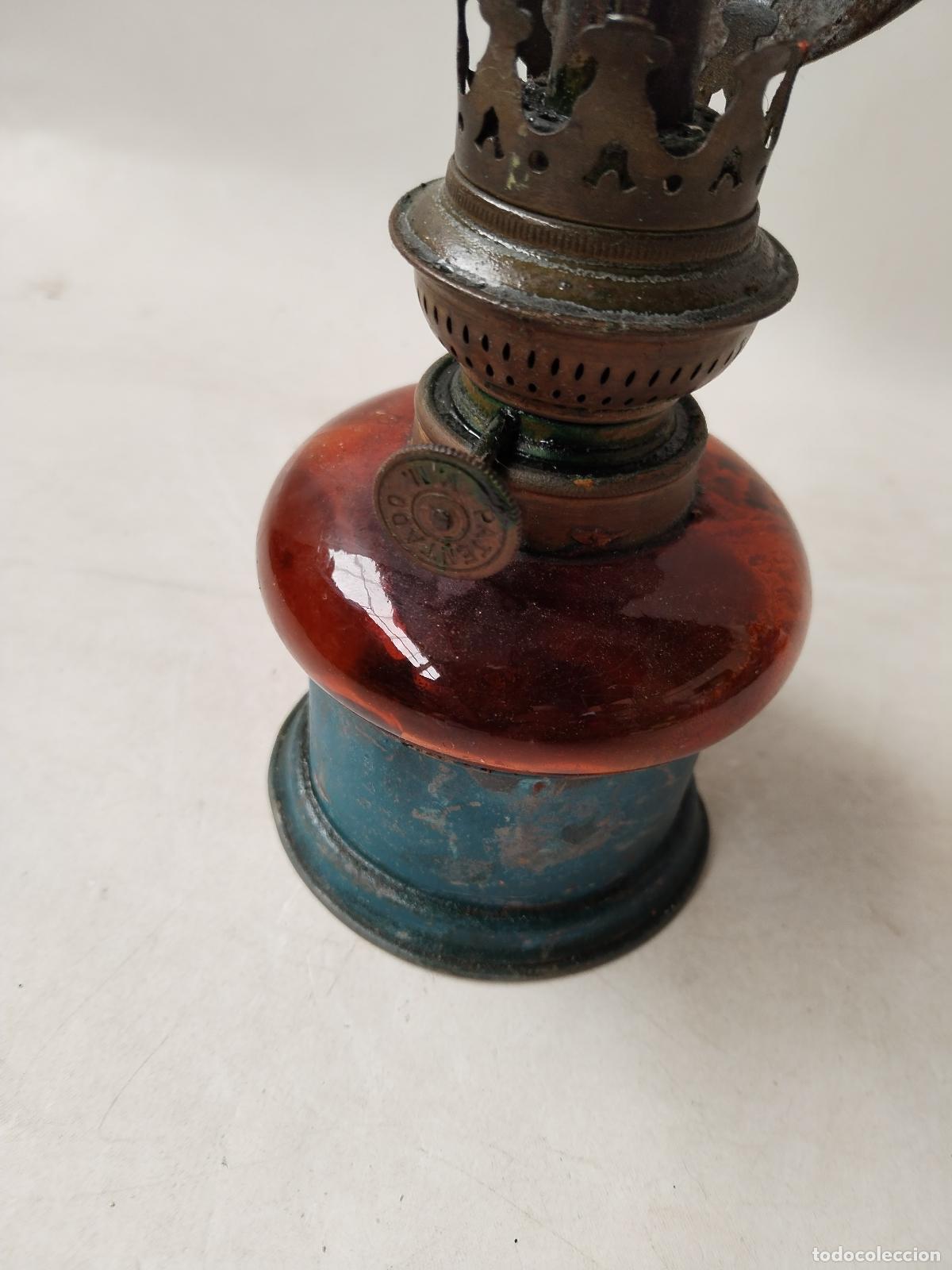 Antig&uuml;edades: antiguo quinqu&eacute; de pared - Foto 4