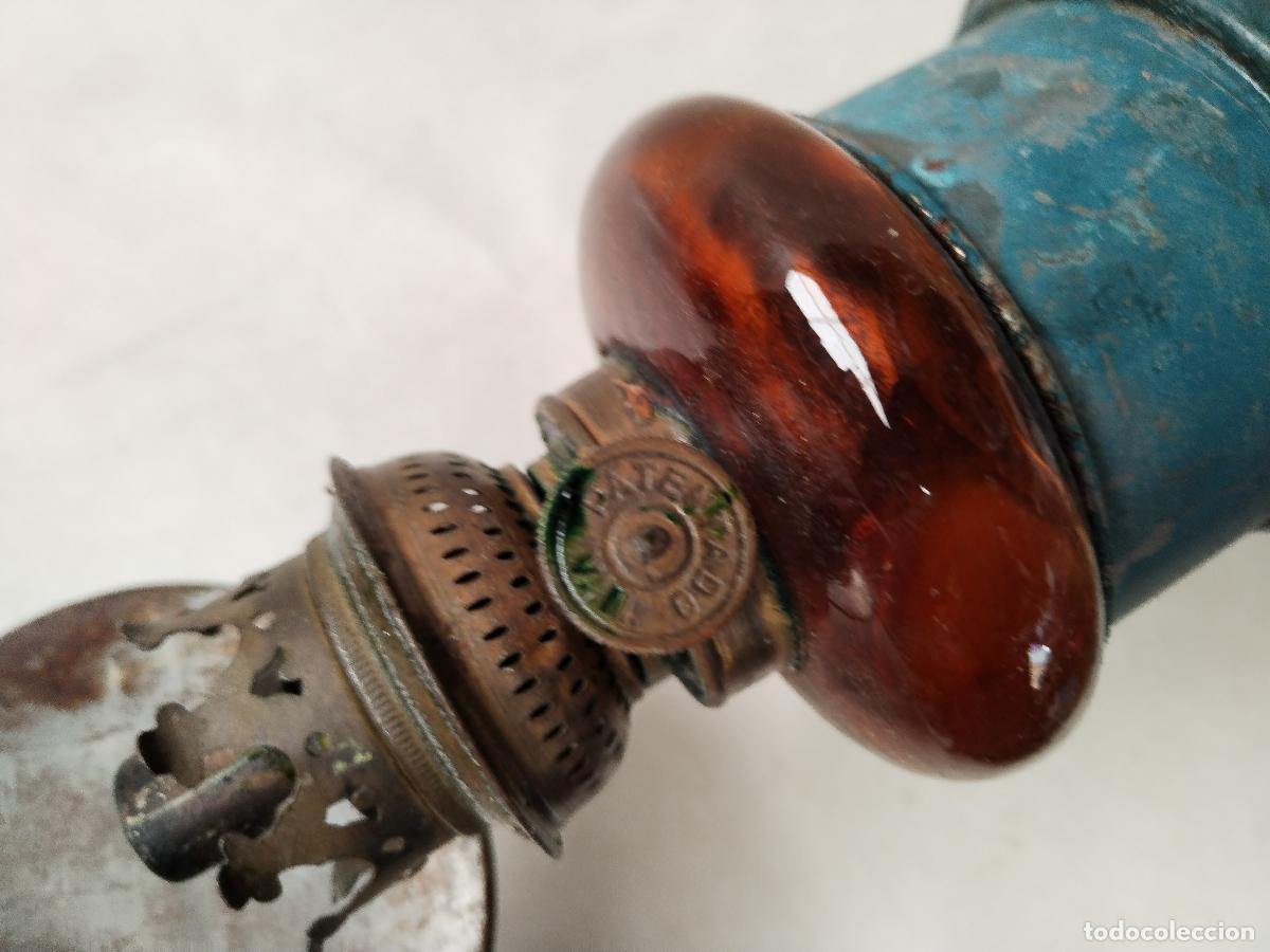 Antig&uuml;edades: antiguo quinqu&eacute; de pared - Foto 6