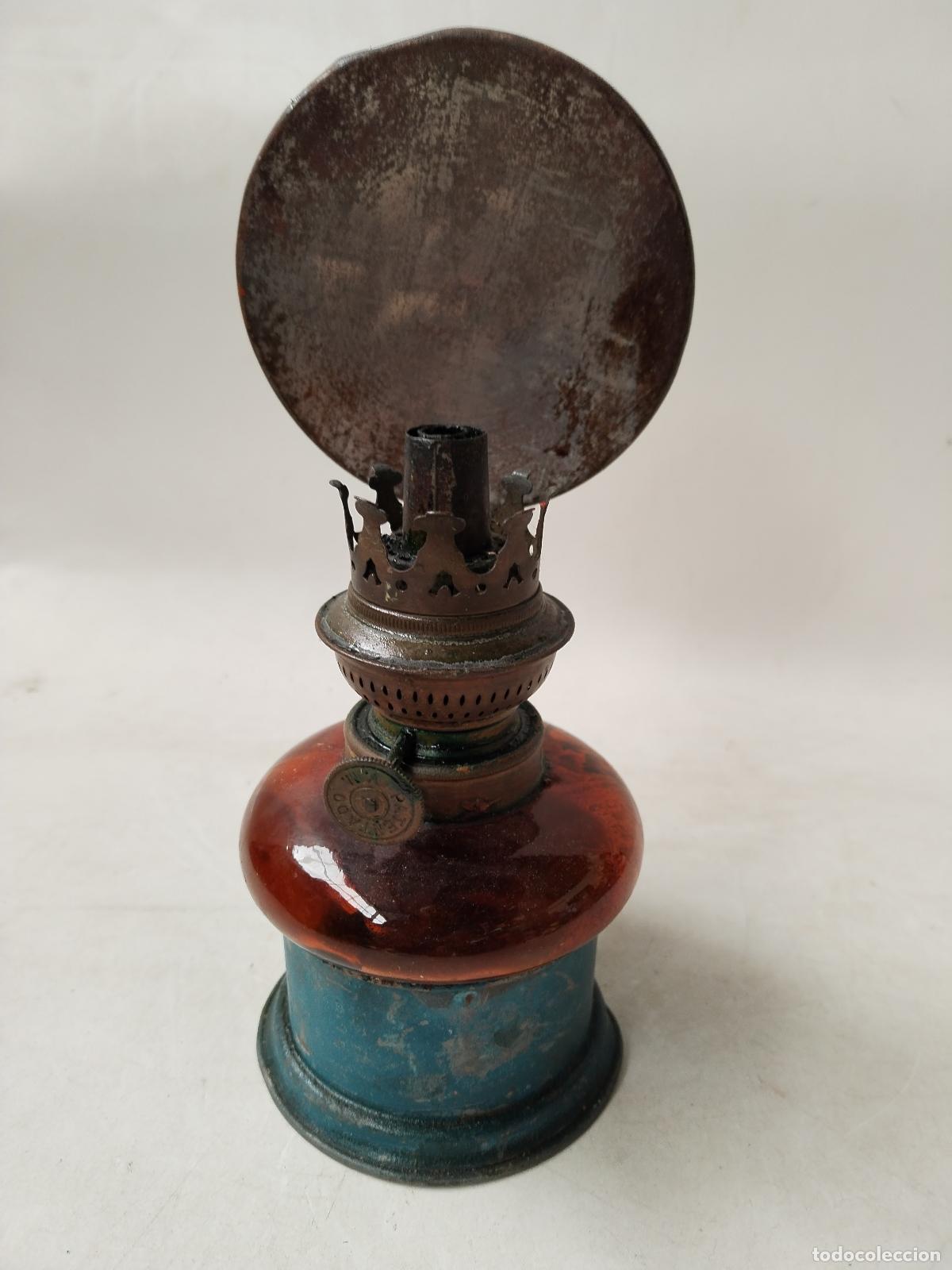 Antig&uuml;edades: antiguo quinqu&eacute; de pared - Foto 7