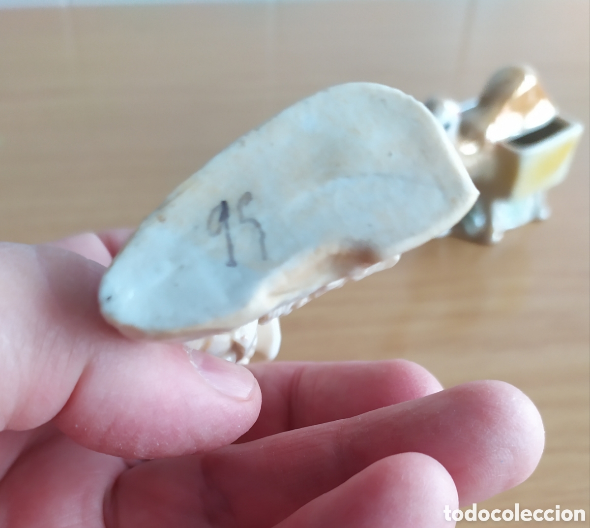 Antig&uuml;edades: Dos palilleros de porcelana. - Foto 5