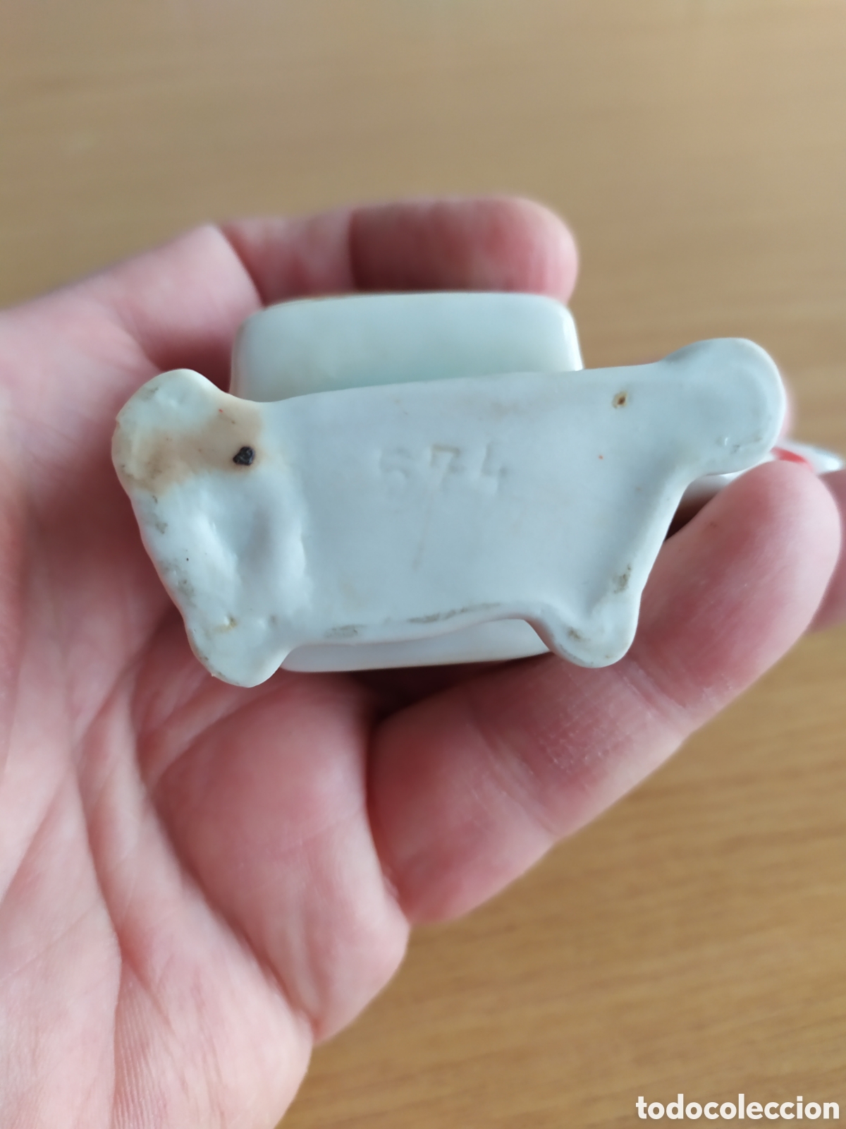 Antig&uuml;edades: Dos palilleros de porcelana. - Foto 9