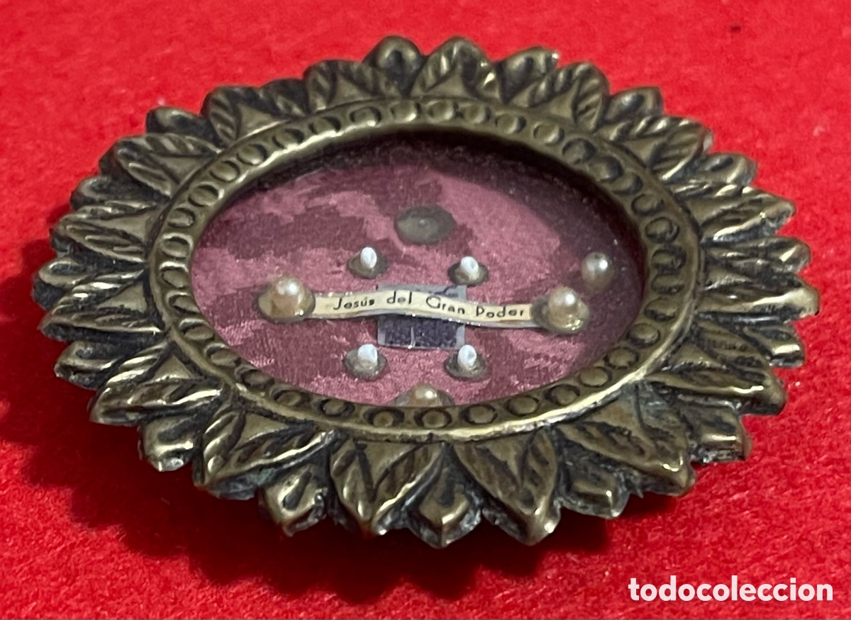 Antig&uuml;edades: Antiguo relicario, de Jes&uacute;s, del gran poder. - Foto 2