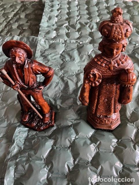 Antig&uuml;edades: LOTE 2 FIGURAS ESCAYOLA PINTADA - Foto 1