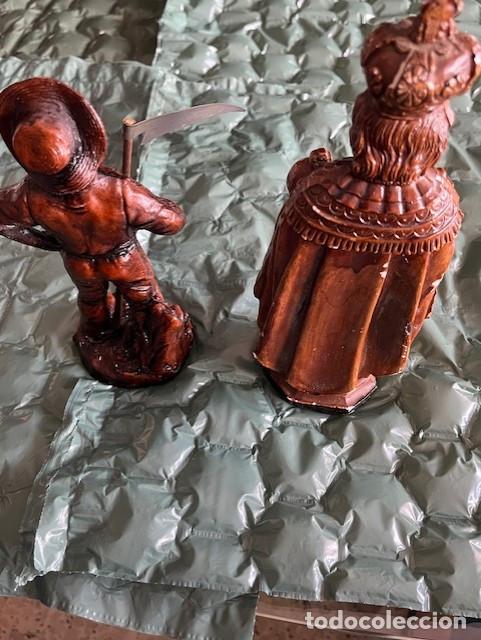 Antig&uuml;edades: LOTE 2 FIGURAS ESCAYOLA PINTADA - Foto 5