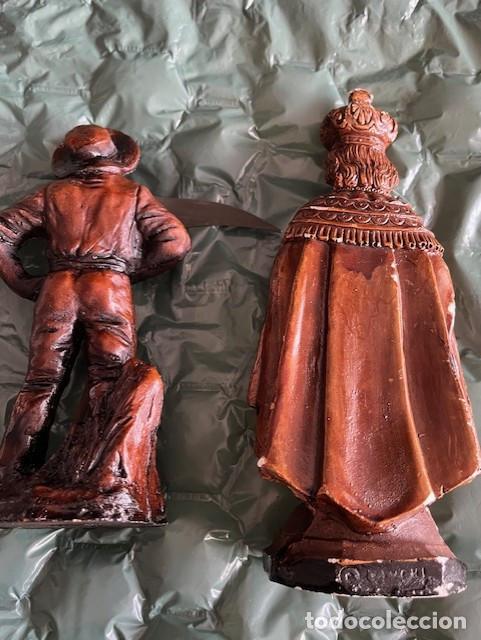Antig&uuml;edades: LOTE 2 FIGURAS ESCAYOLA PINTADA - Foto 6