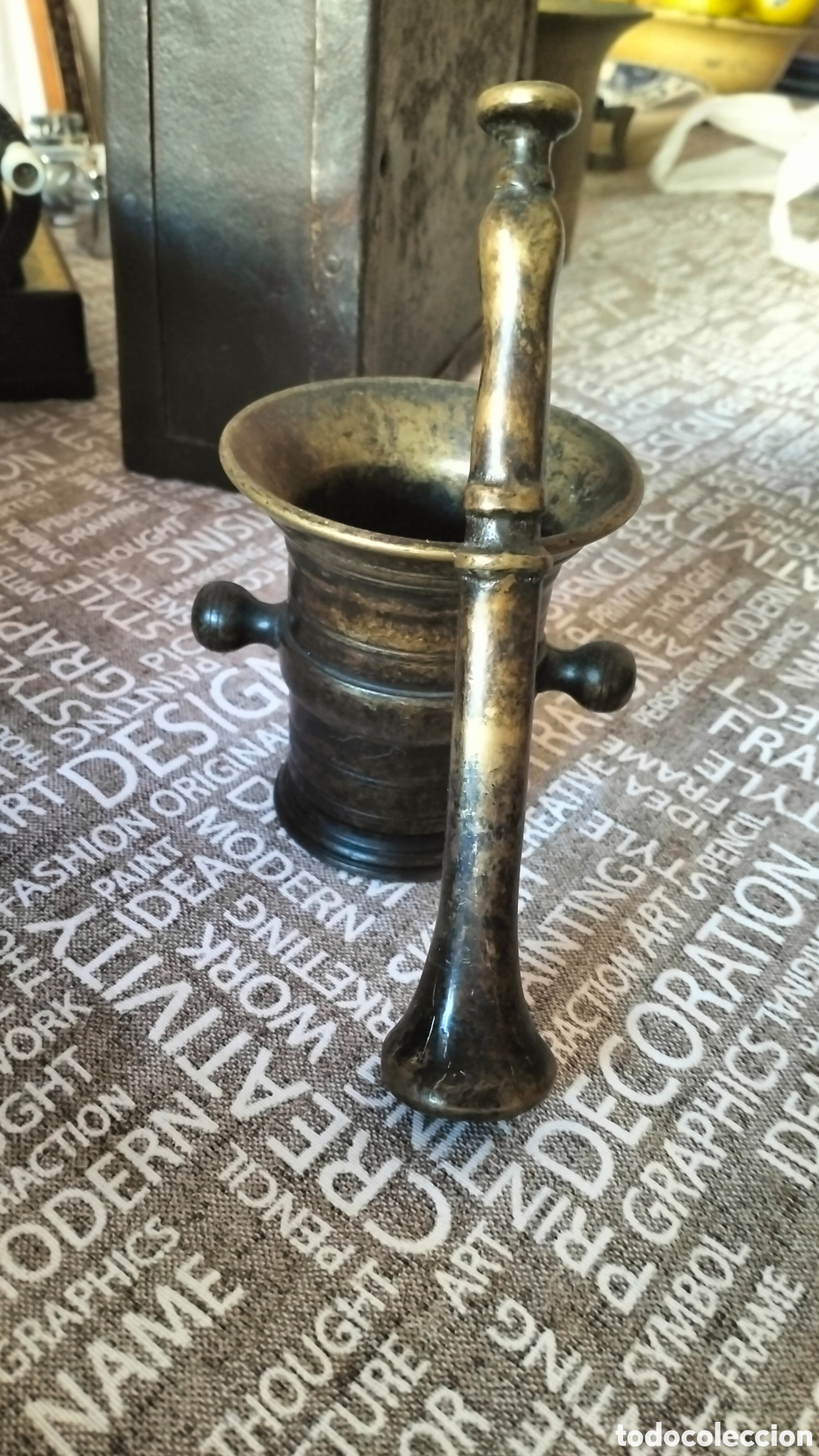 Antig&uuml;edades: Mortero antiguo de cocina - Foto 2