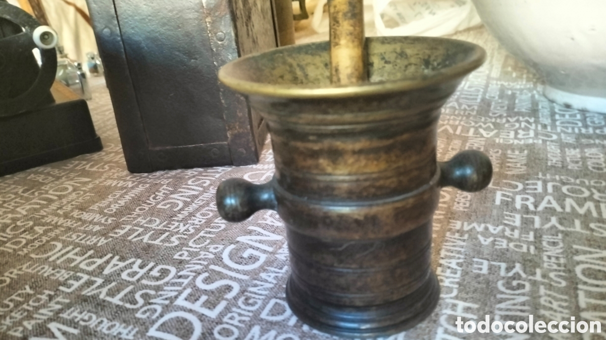 Antig&uuml;edades: Mortero antiguo de cocina - Foto 3