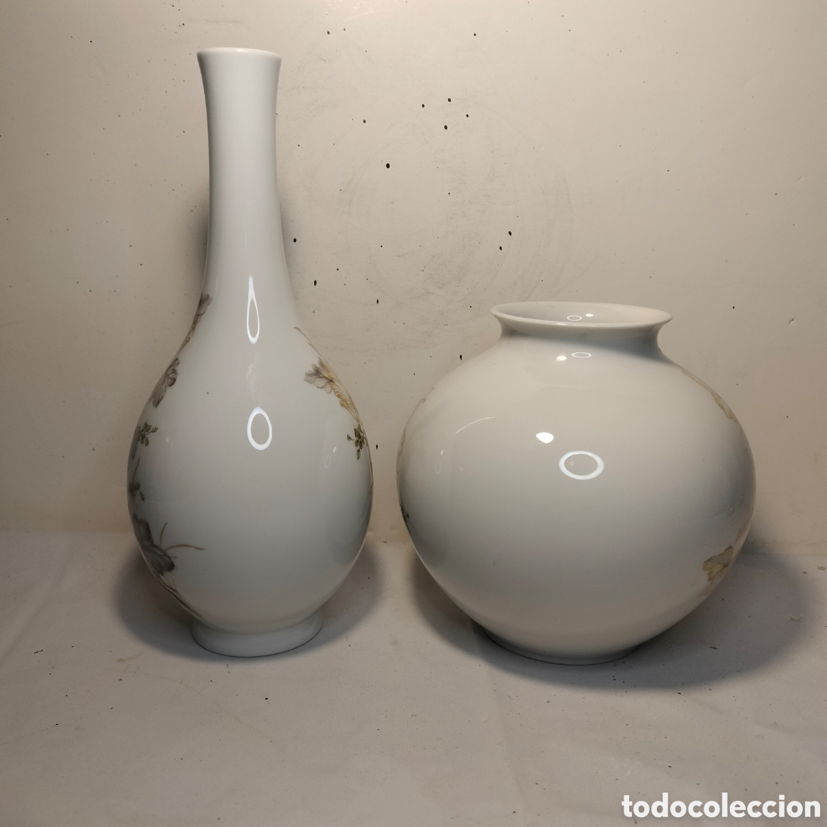 Antig&uuml;edades: Dos Jarrones Porcelana- Kaiser- Alice - Foto 5