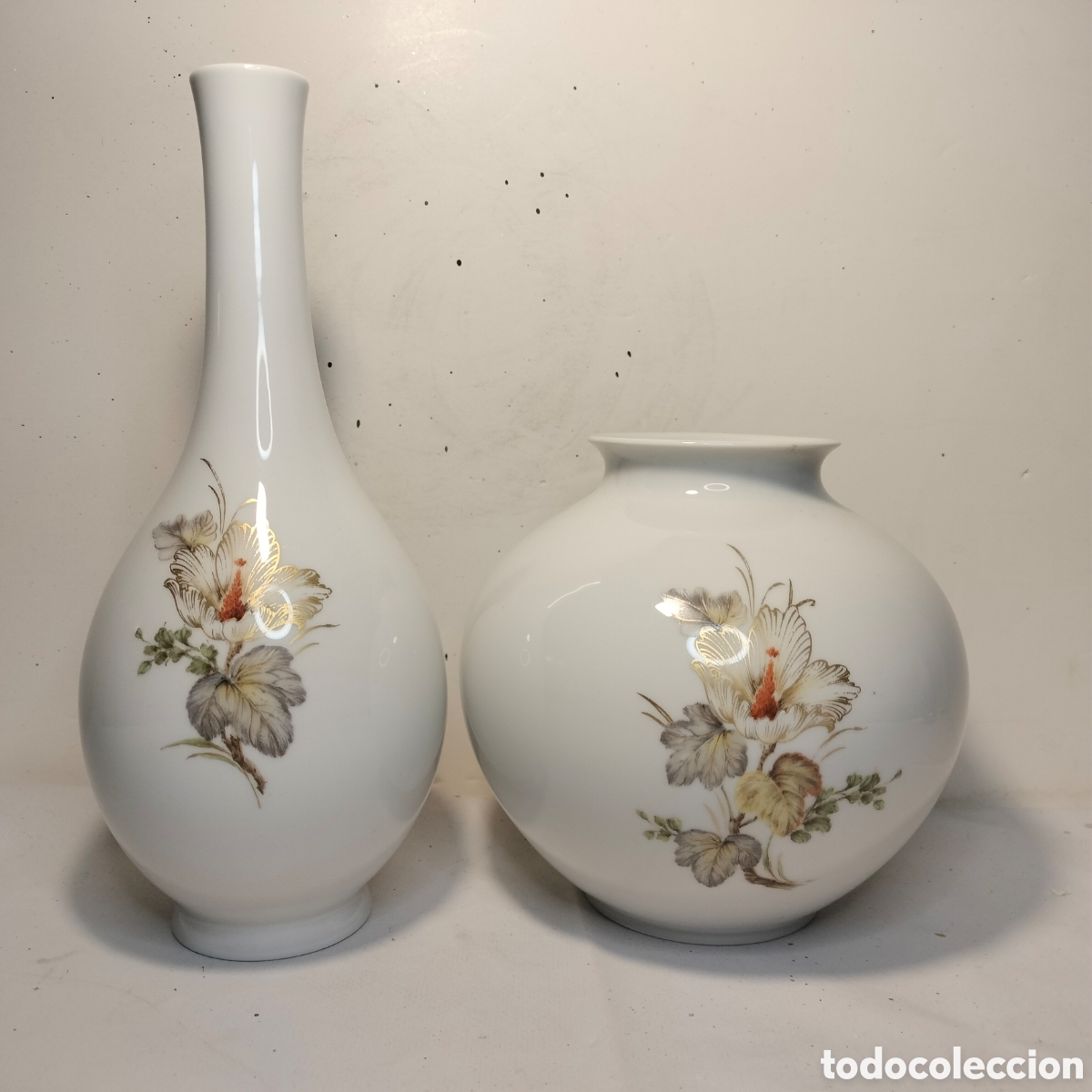 Antig&uuml;edades: Dos Jarrones Porcelana- Kaiser- Alice - Foto 6