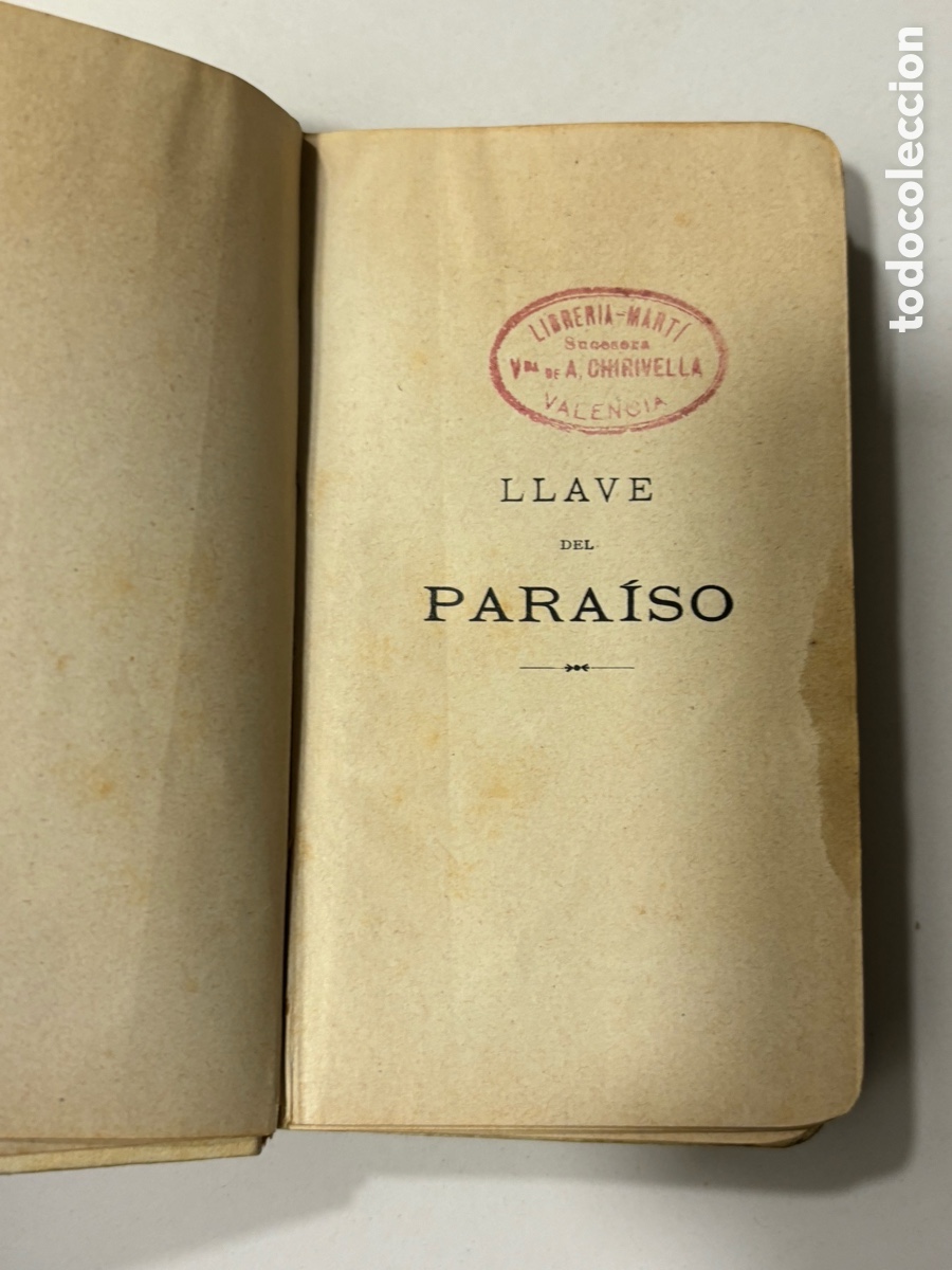 Antig&uuml;edades: Antiguo misal llave del para&iacute;so 1907 - Foto 3