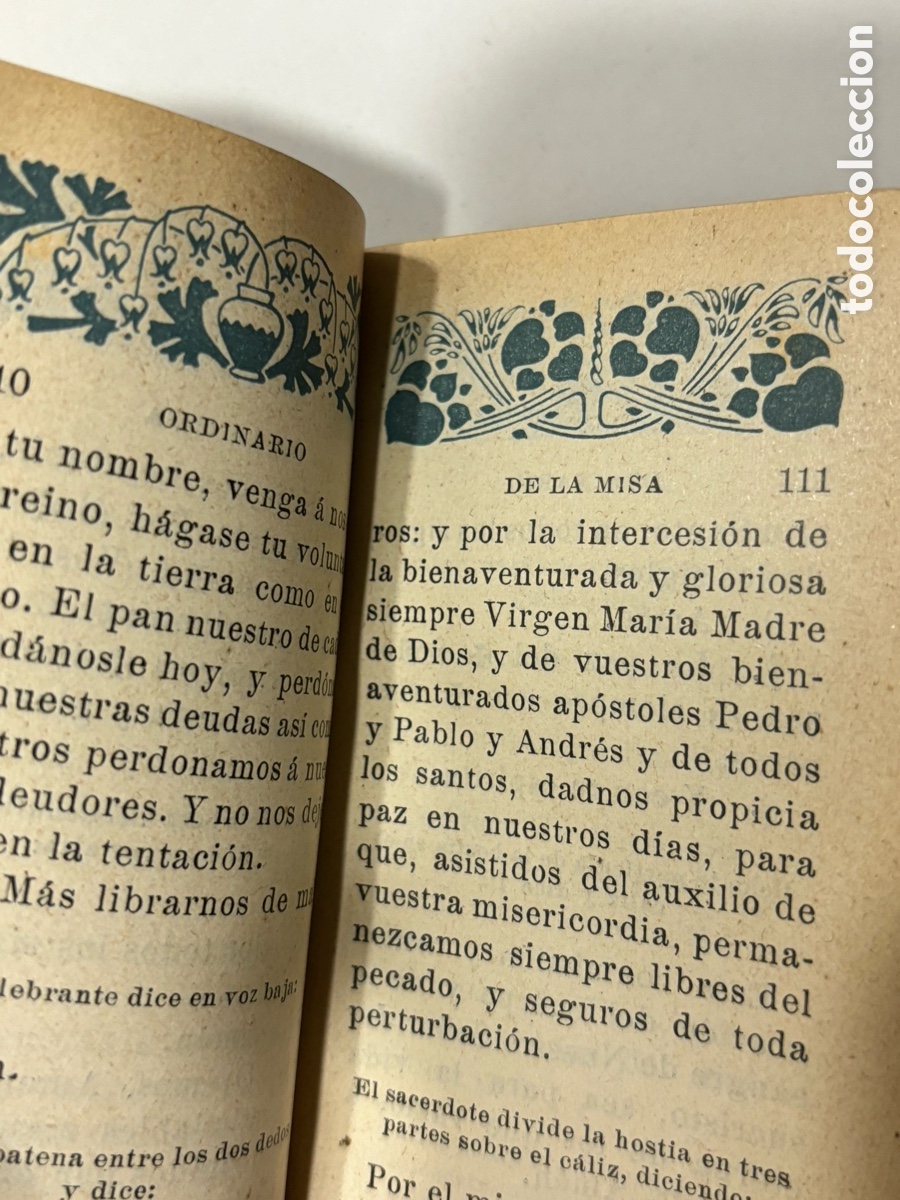 Antig&uuml;edades: Antiguo misal llave del para&iacute;so 1907 - Foto 8