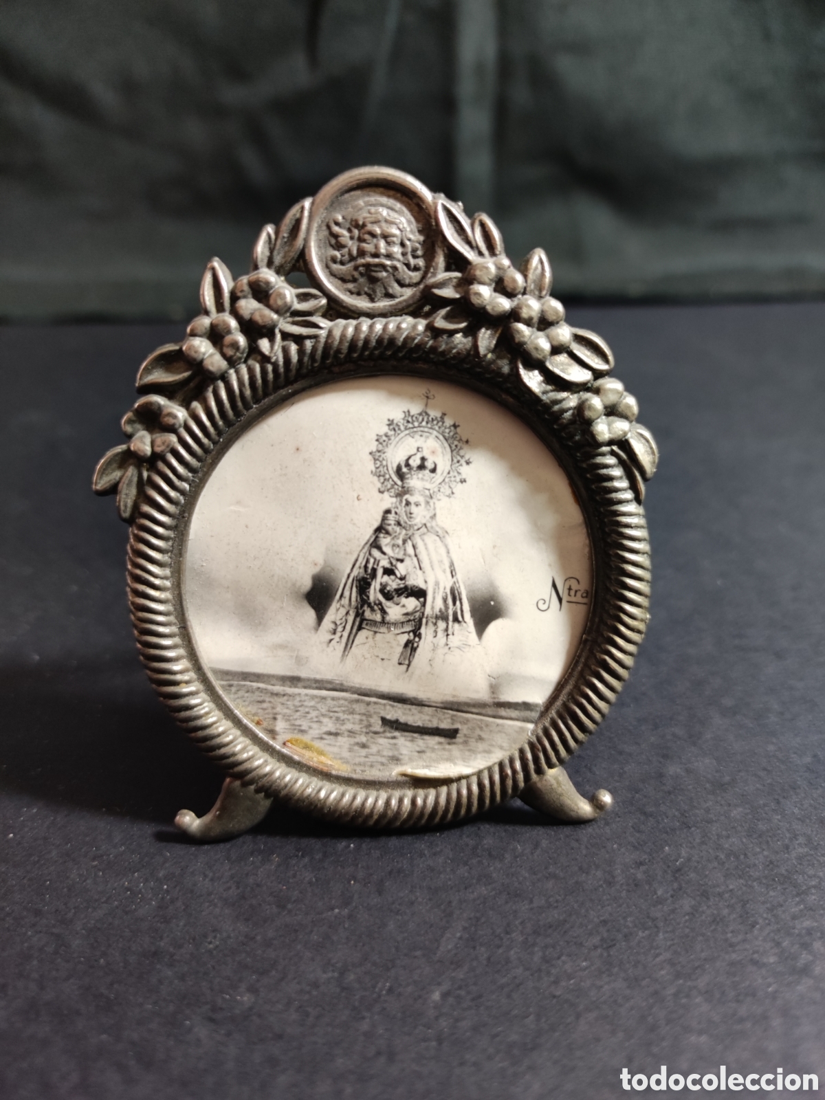 Antig&uuml;edades: Marquito con estampa de virgen - Foto 1