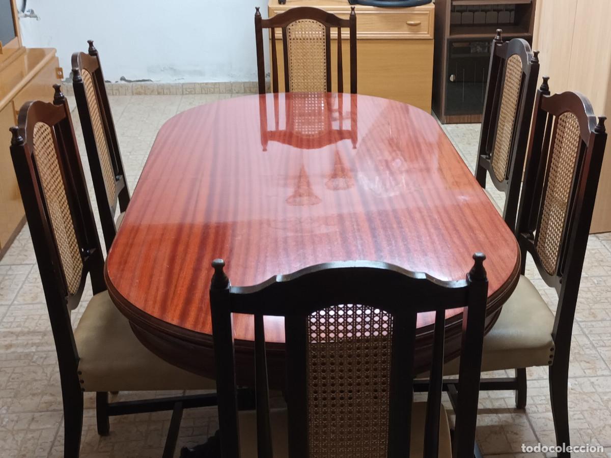 Antig&uuml;edades: MESA DE COMEDOR CON SEIS SILLAS - Foto 1