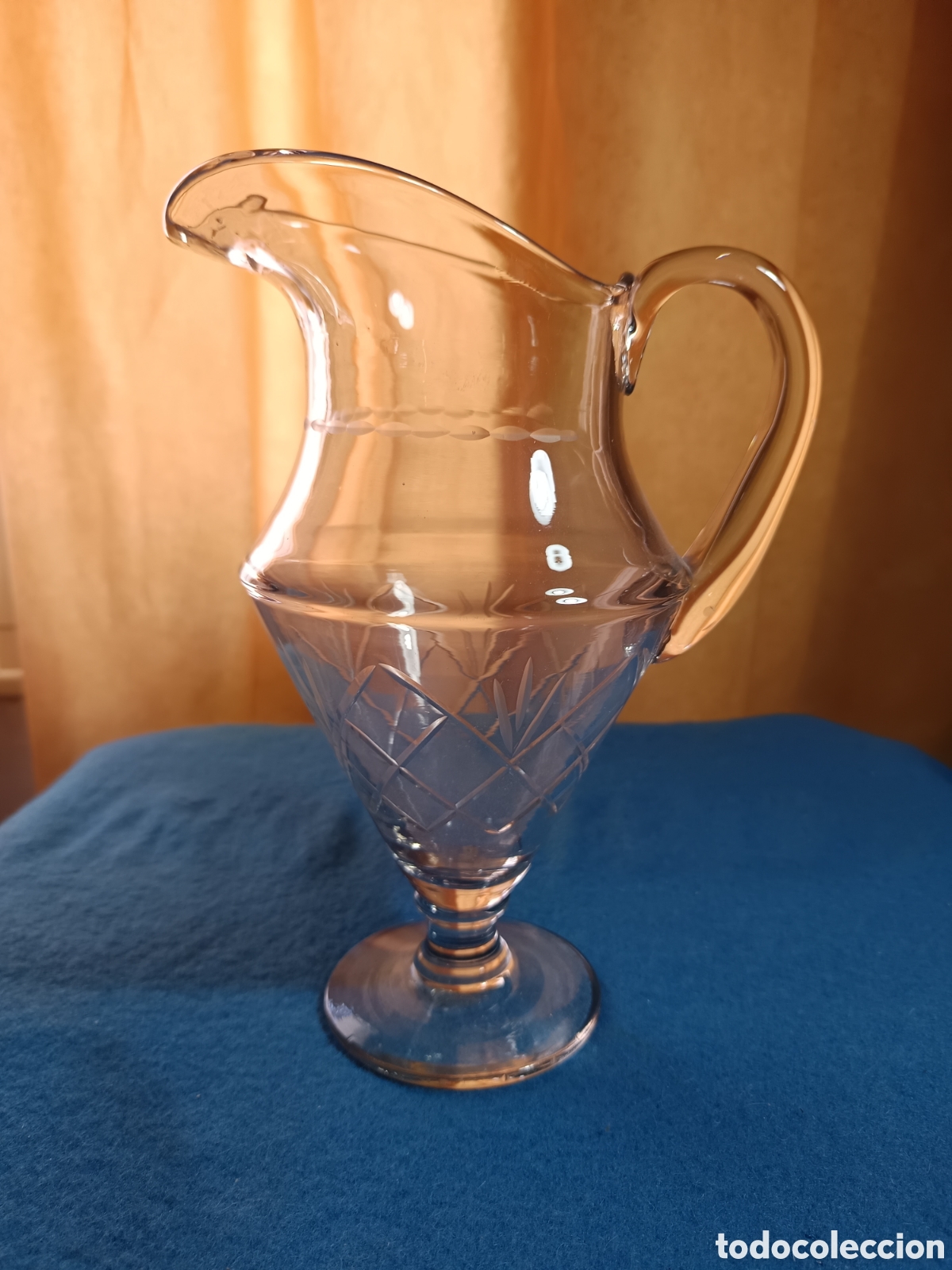Antig&uuml;edades: Jarra de cristal tallado - Foto 1