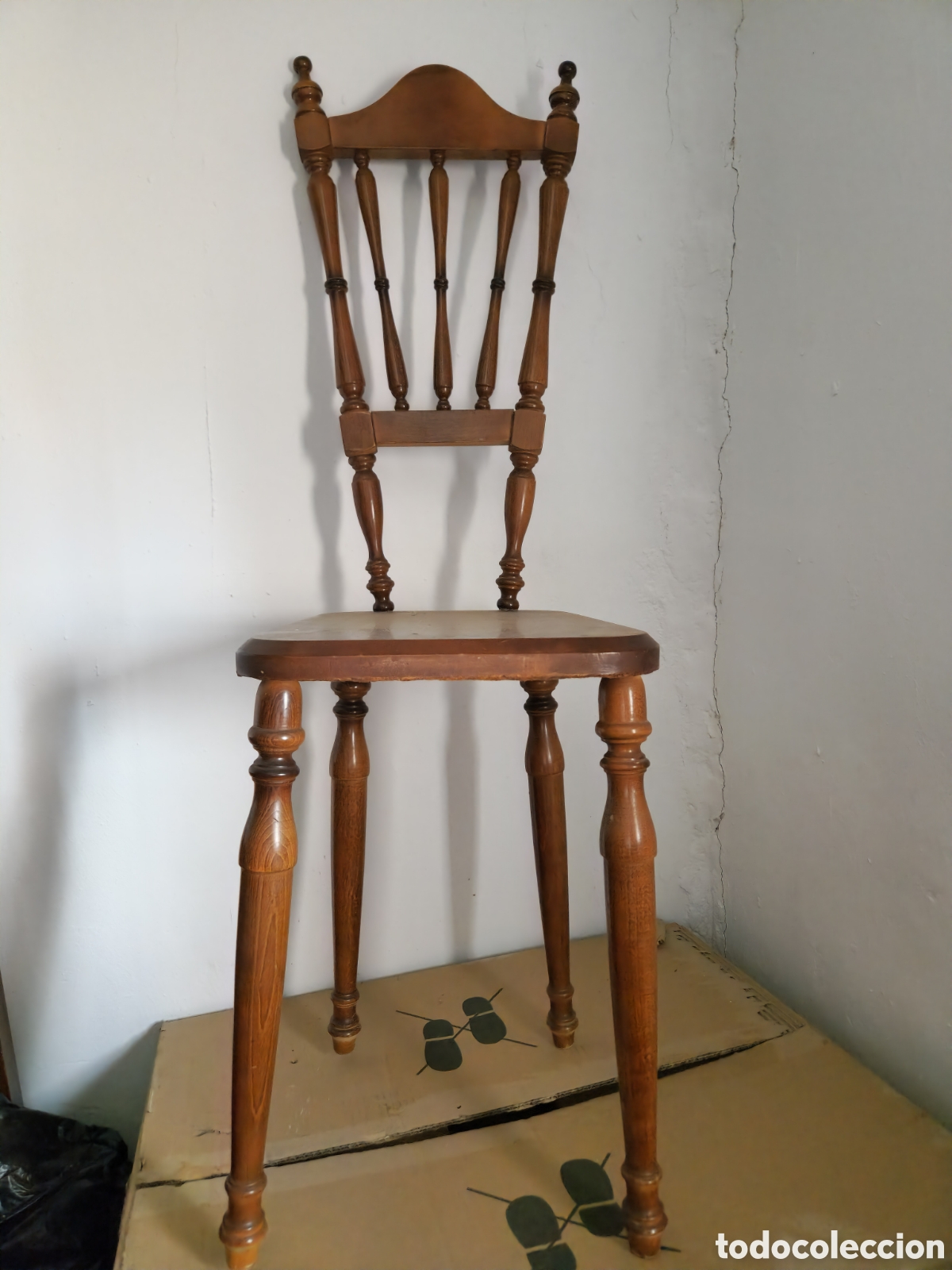 Antig&uuml;edades: Antigua silla en madera - Foto 1
