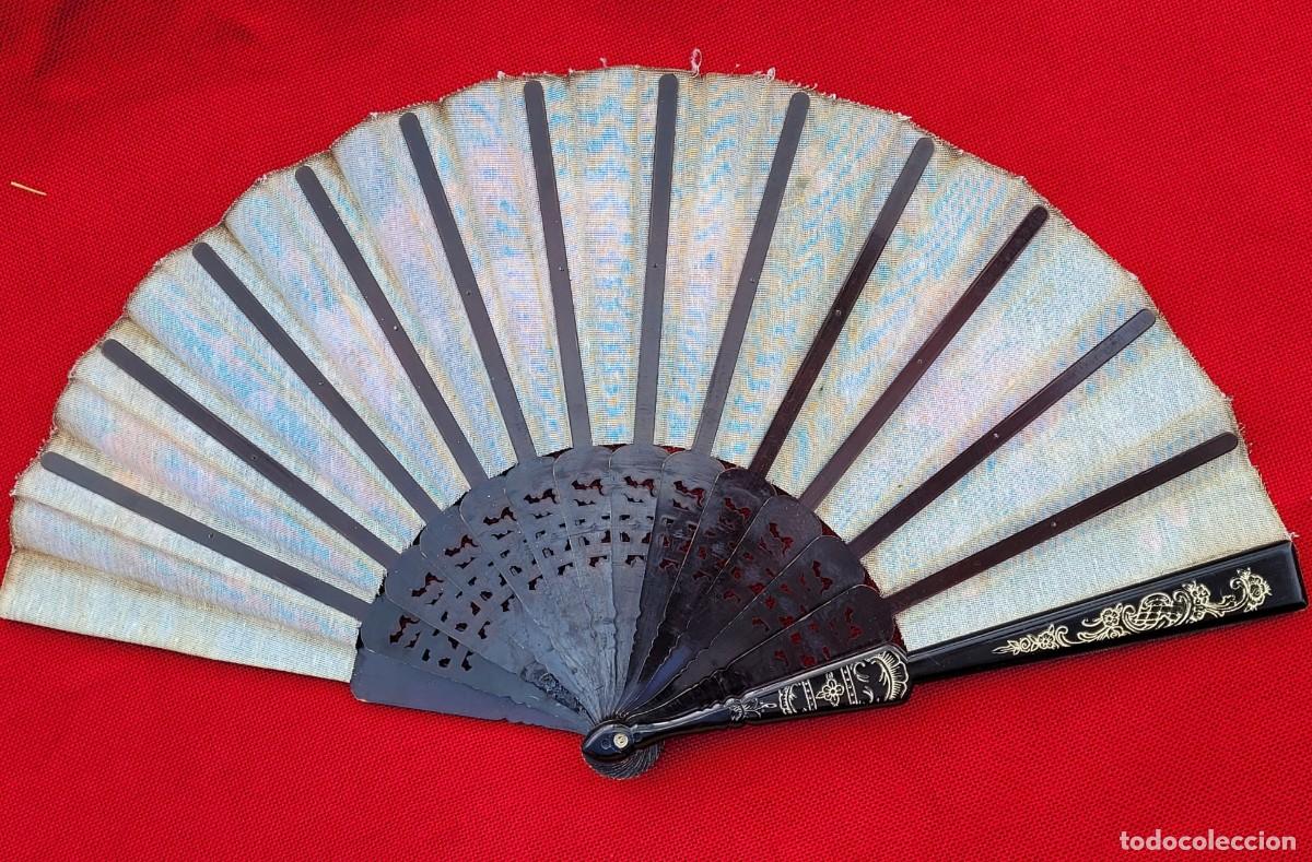 Antig&uuml;edades: Antigua abanico, 23cm - Foto 5