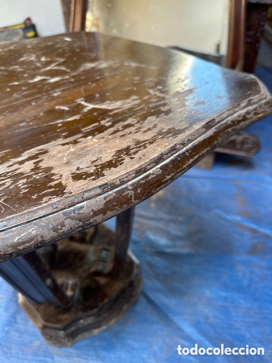 Antig&uuml;edades: Mesa esquinera decorativa - Foto 3