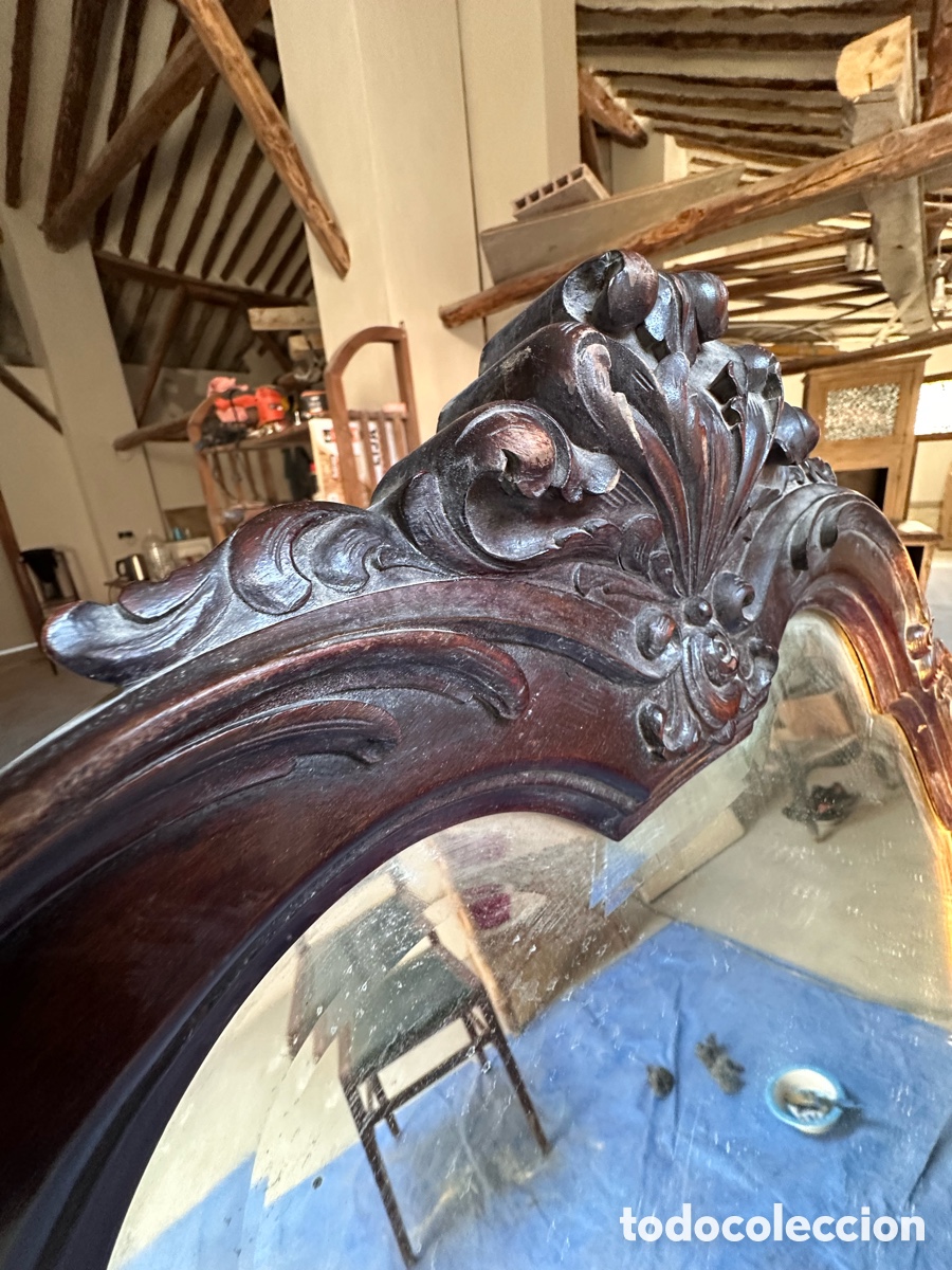 Antig&uuml;edades: Espejo de antigua consola - Foto 3