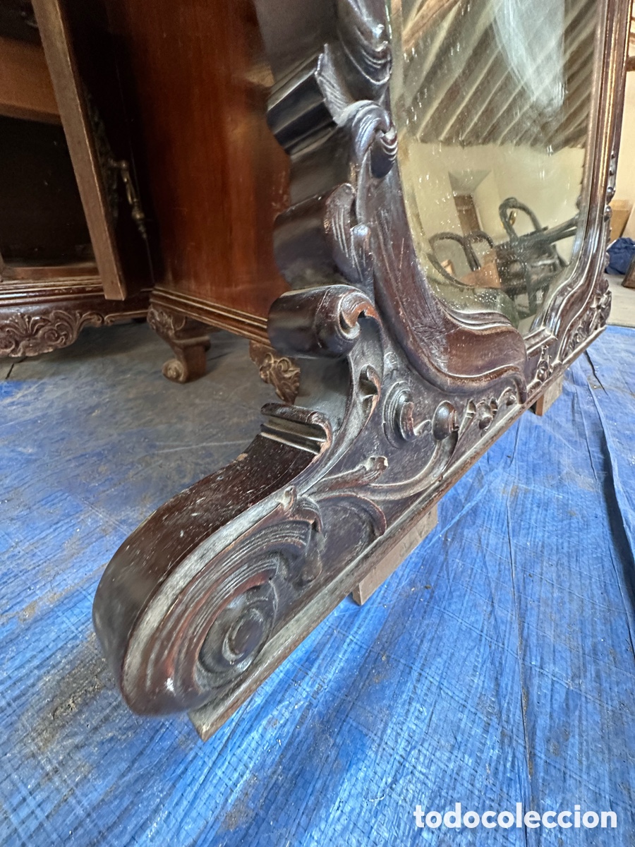 Antig&uuml;edades: Espejo de antigua consola - Foto 4