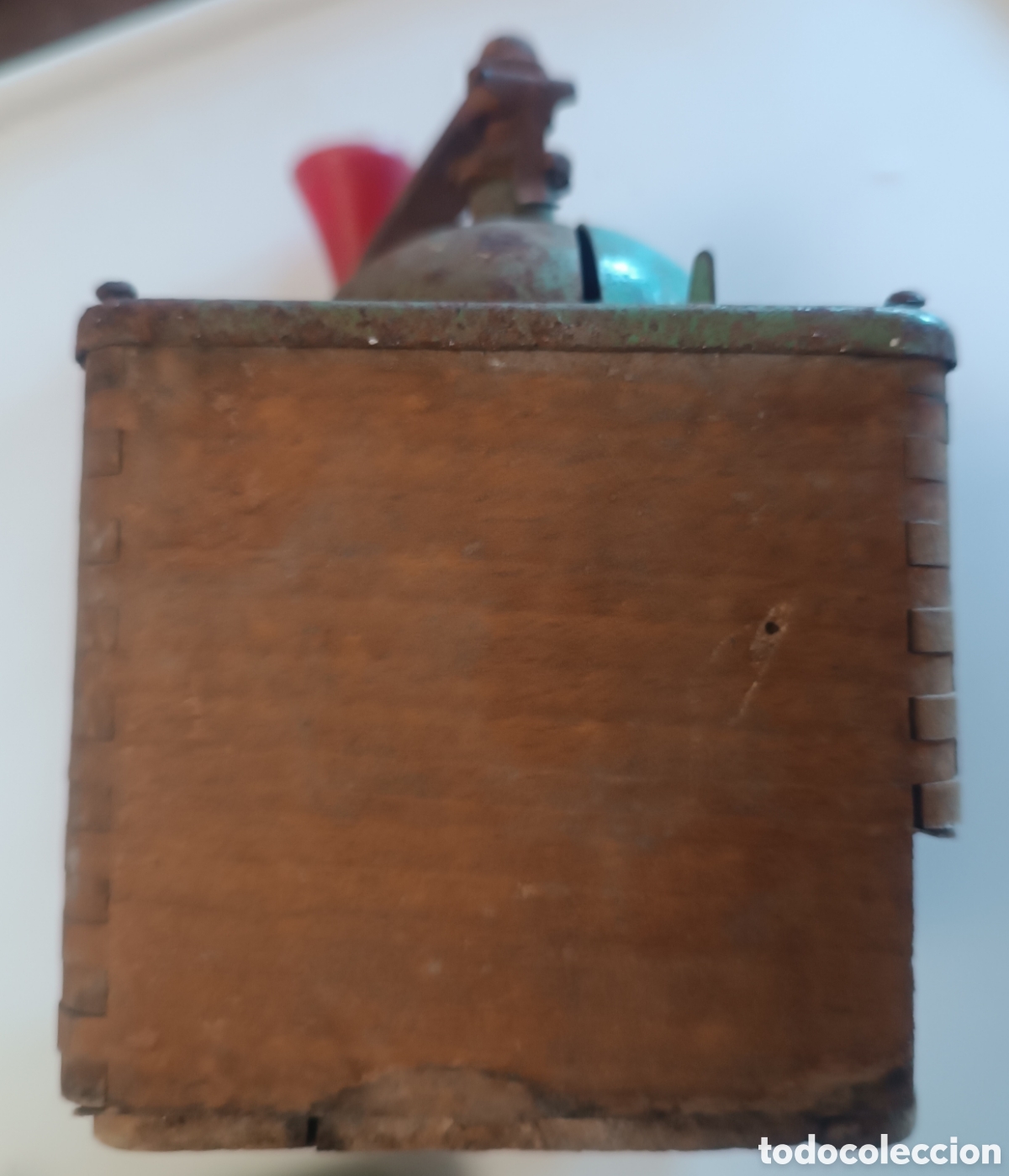 Antig&uuml;edades: MOLINILLO de caf&eacute; ELMA, en madera y metal. - Foto 11