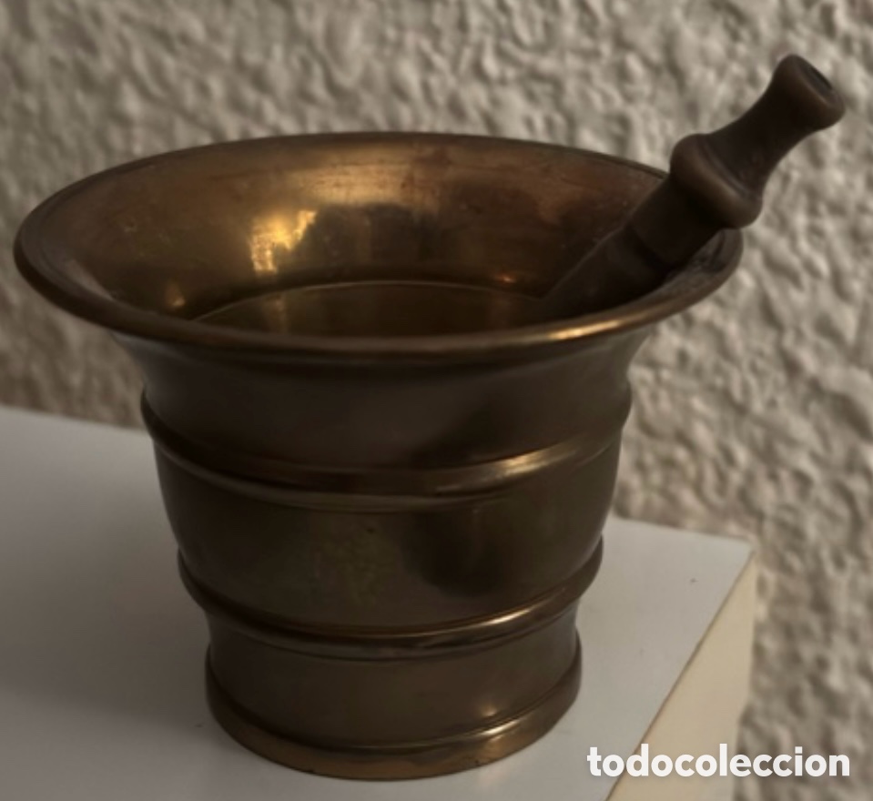 Antig&uuml;edades: Almirez . Mortero bronce - Foto 1