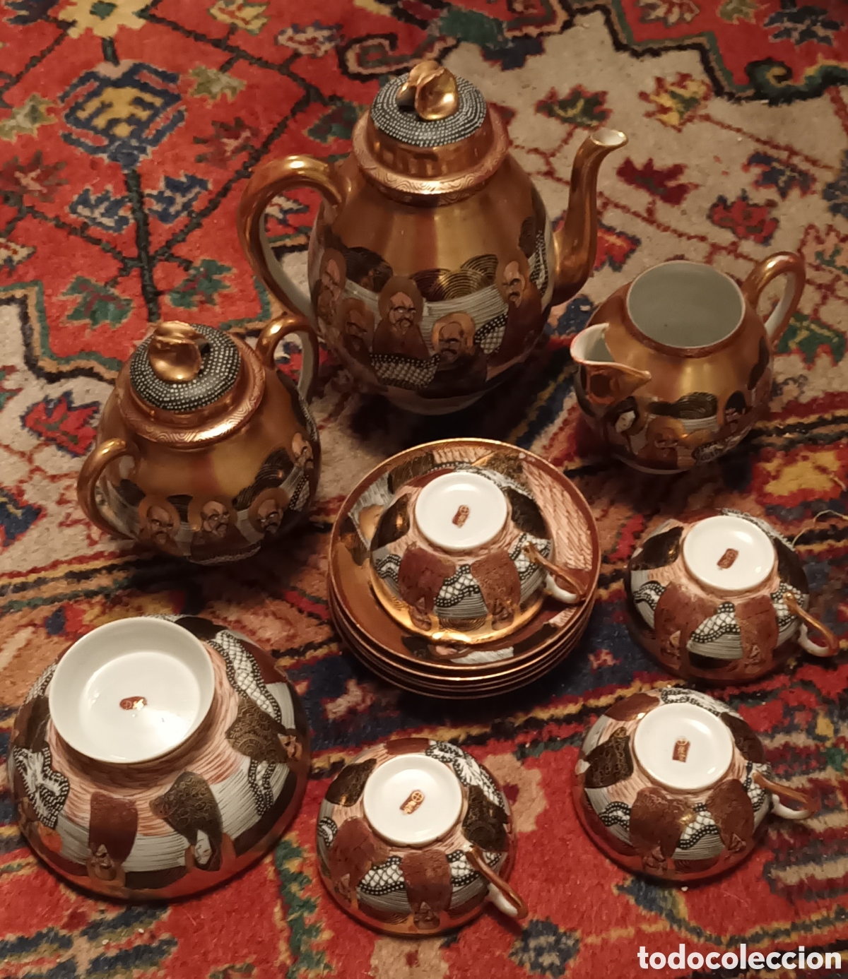 Antig&uuml;edades: Meiji satsuma set de te - Foto 6