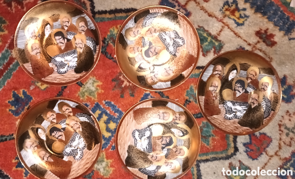 Antig&uuml;edades: Meiji satsuma set de te - Foto 14